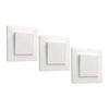 Pack de 3 interruptores LEXMAN Luxia color blanco