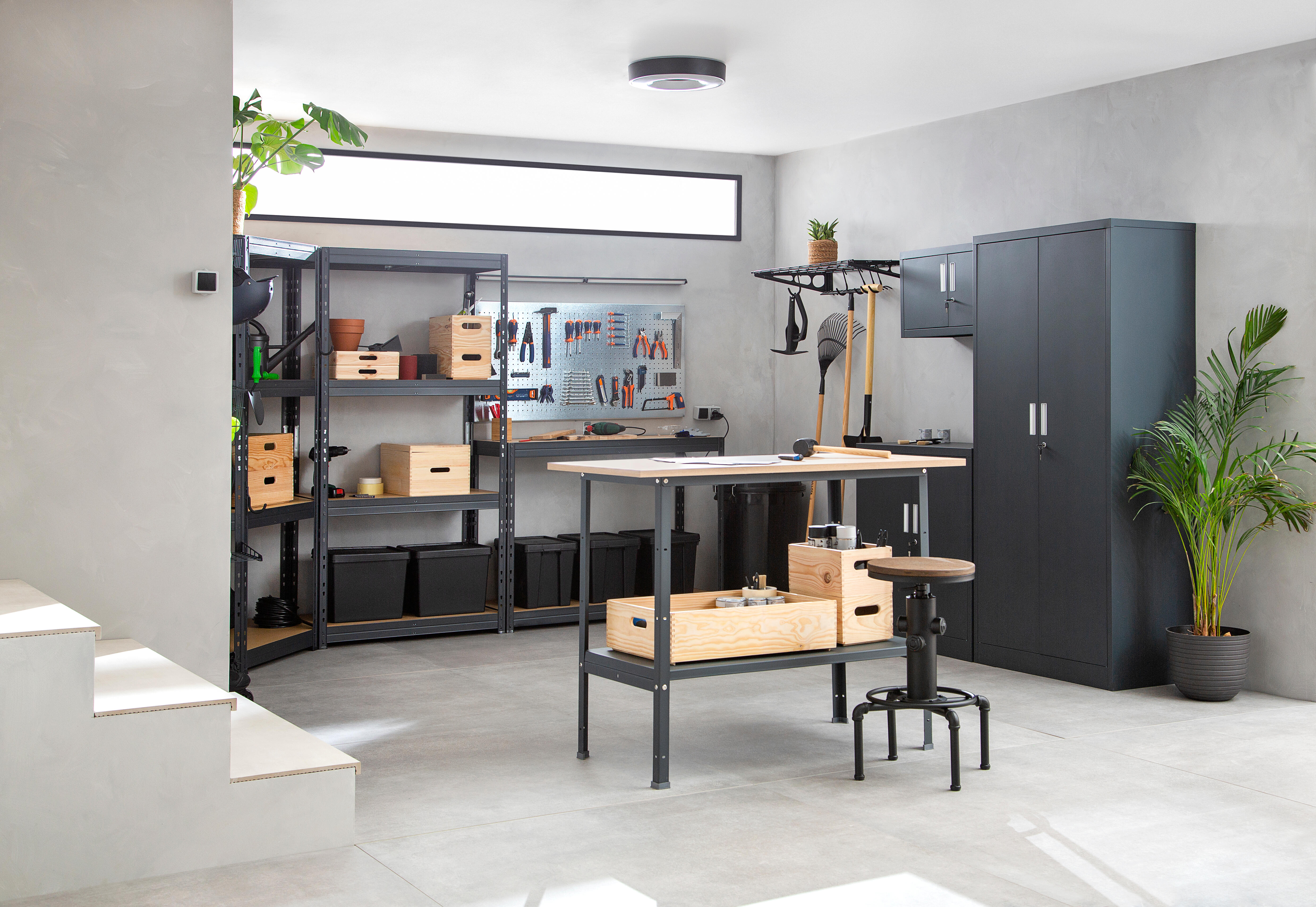 Mesa de carpinteiro 120x60x85 cm 70 kg preto Ar Shelving - 10