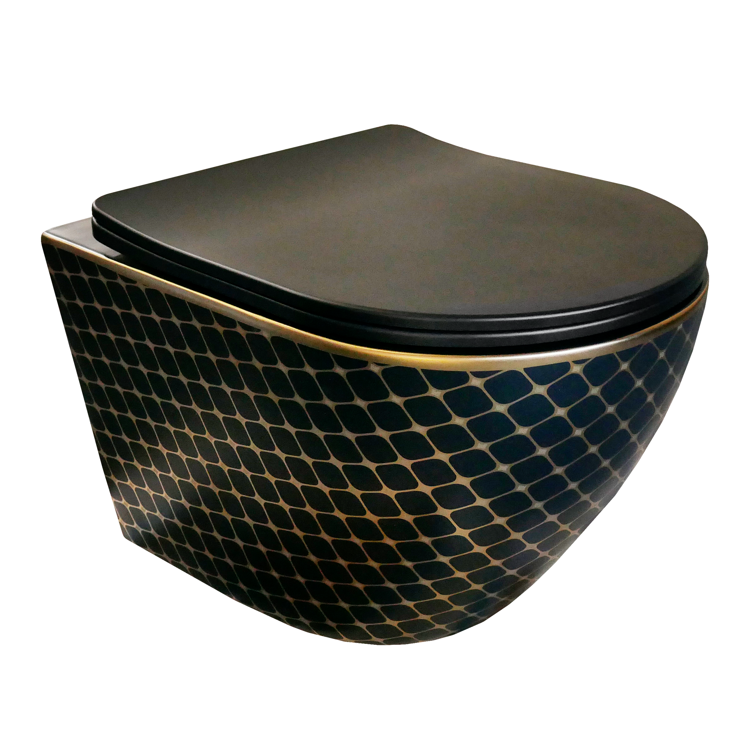 Miska WC wisząca Alice Black Night Domino