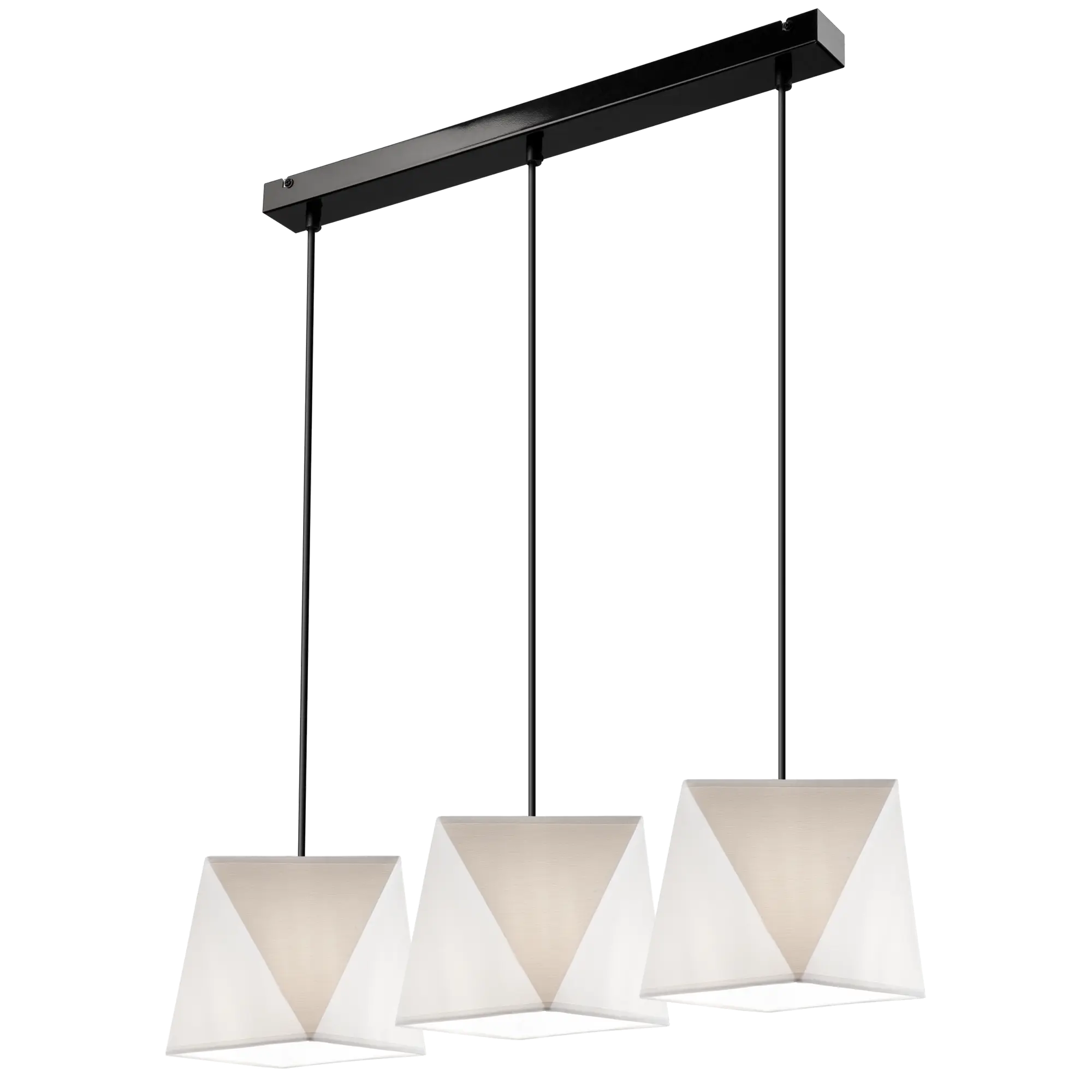Lampa wisząca Carla czarno-biała 3 x E27 Lamkur