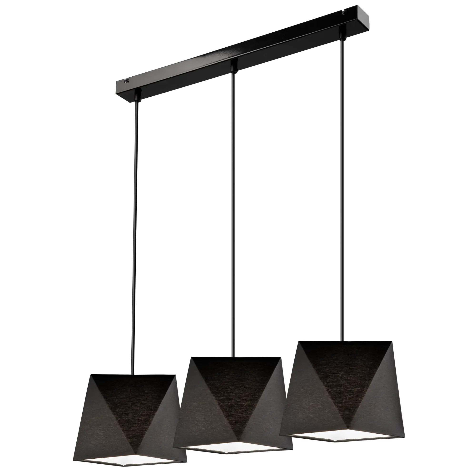 Lampa wisząca Carla czarna 3 x E27 Lamkur
