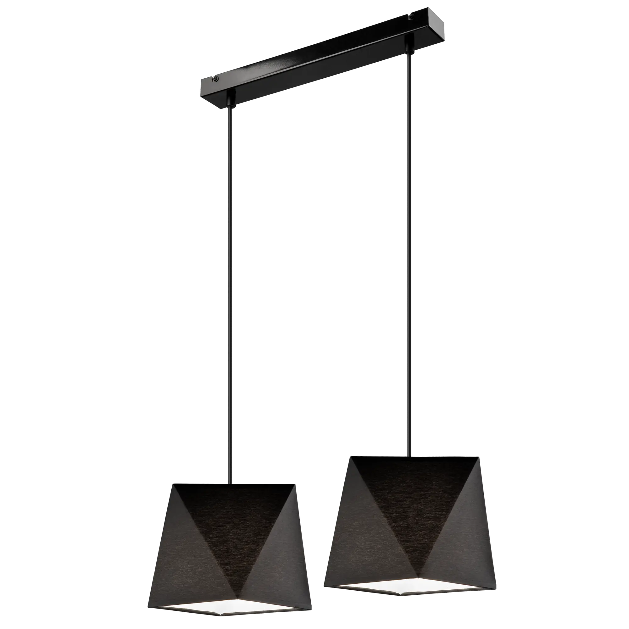Lampa wisząca Carla czarna 2 x E27 Lamkur