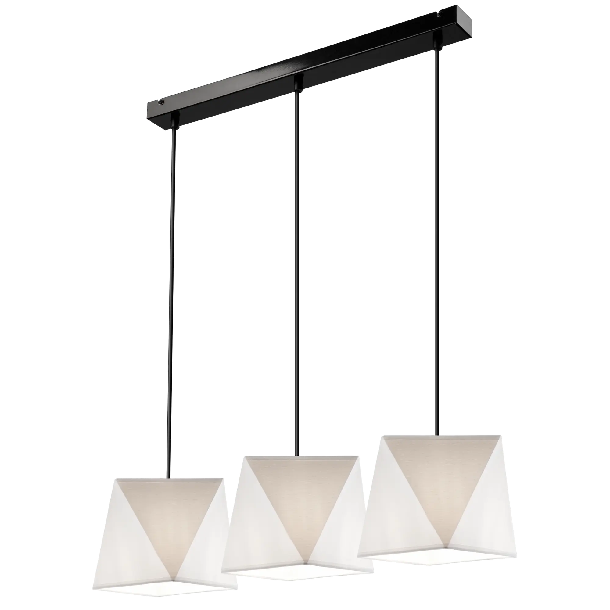 Lampa wisząca Carla czarno-biała 3 x E27 Lamkur - 4