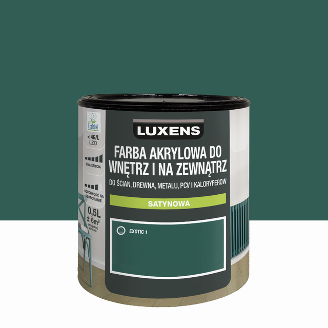 Farba akrylowa do wnętrz i na zewnątrz Luxens 0.5 l Exotic 1 Matowa
