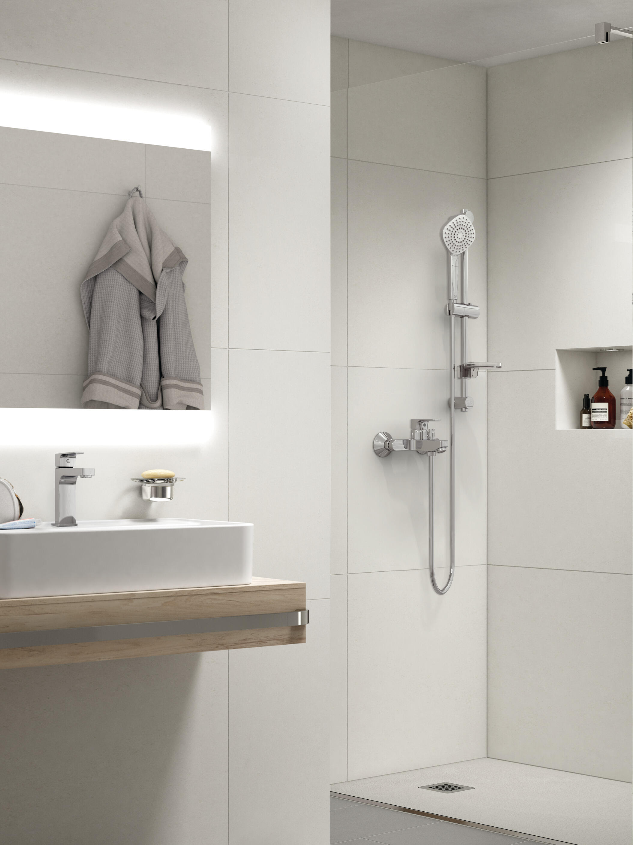 Rubinetto per vasca getto laminare cristallino Esla cromo IDEAL STANDARD - 2