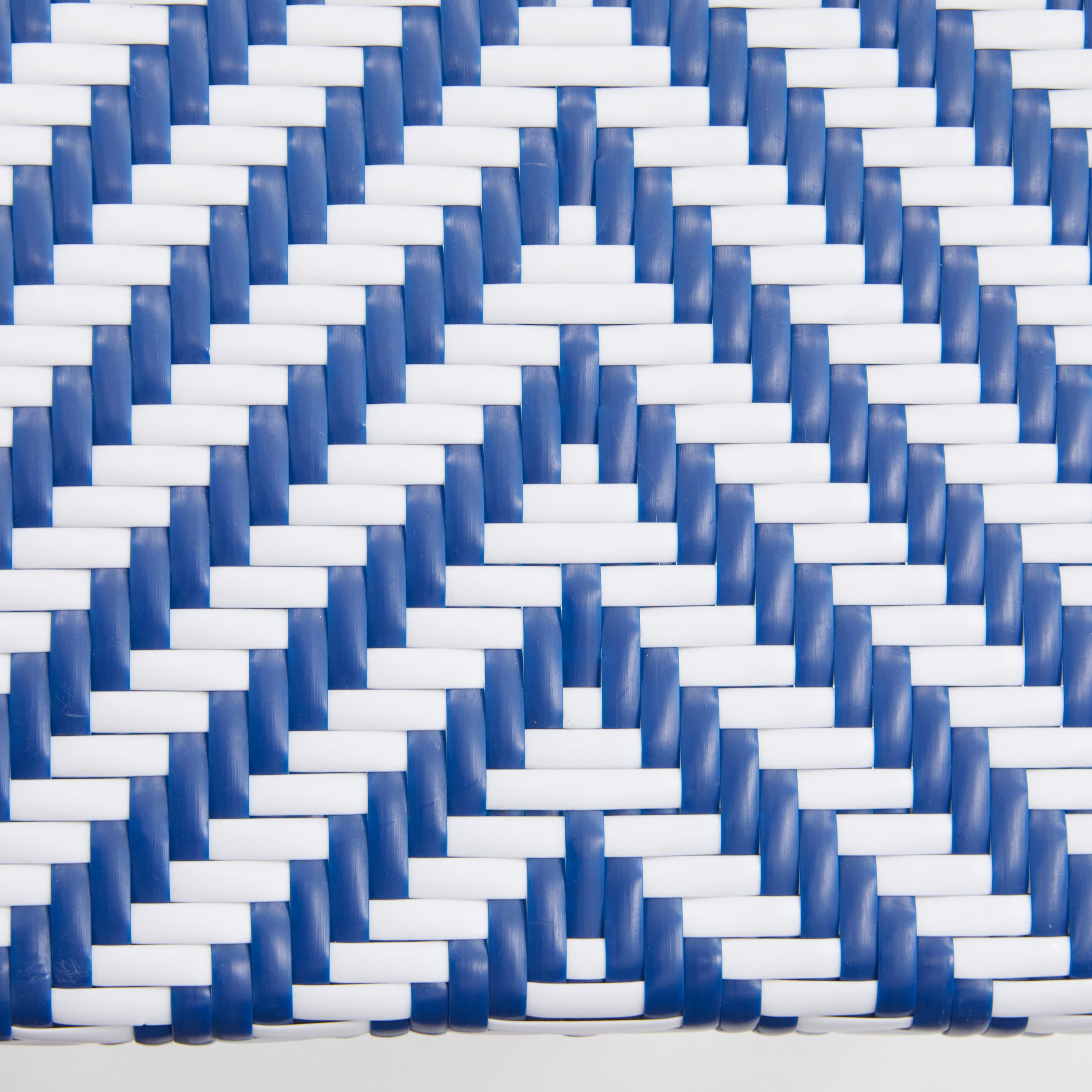 Chaise en aluminium et résine tressée, bleu et blanc Paris NATERIAL - 12