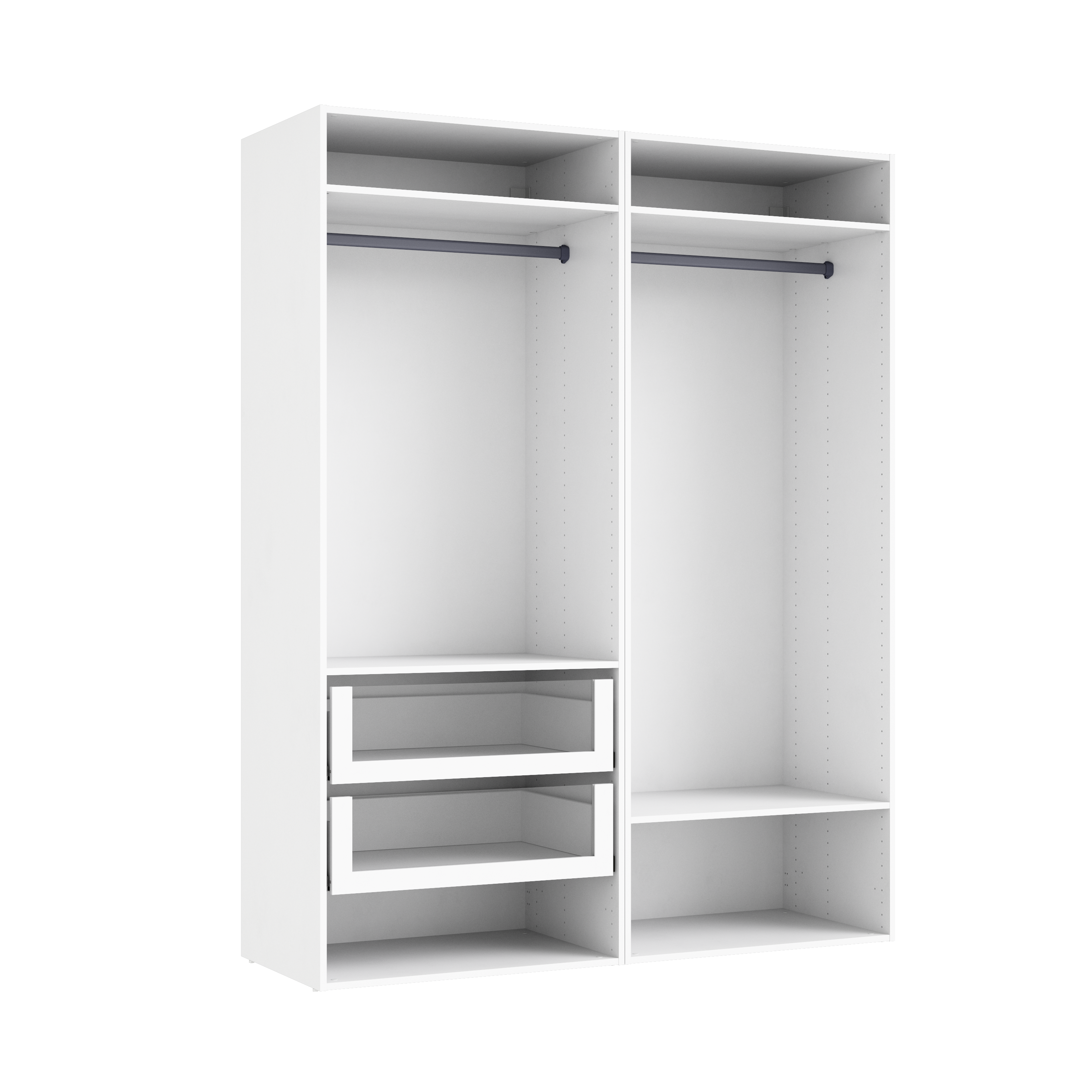Dressing SPACEO Evo'M blanc H.204.8 x l.160 x P.54 cm