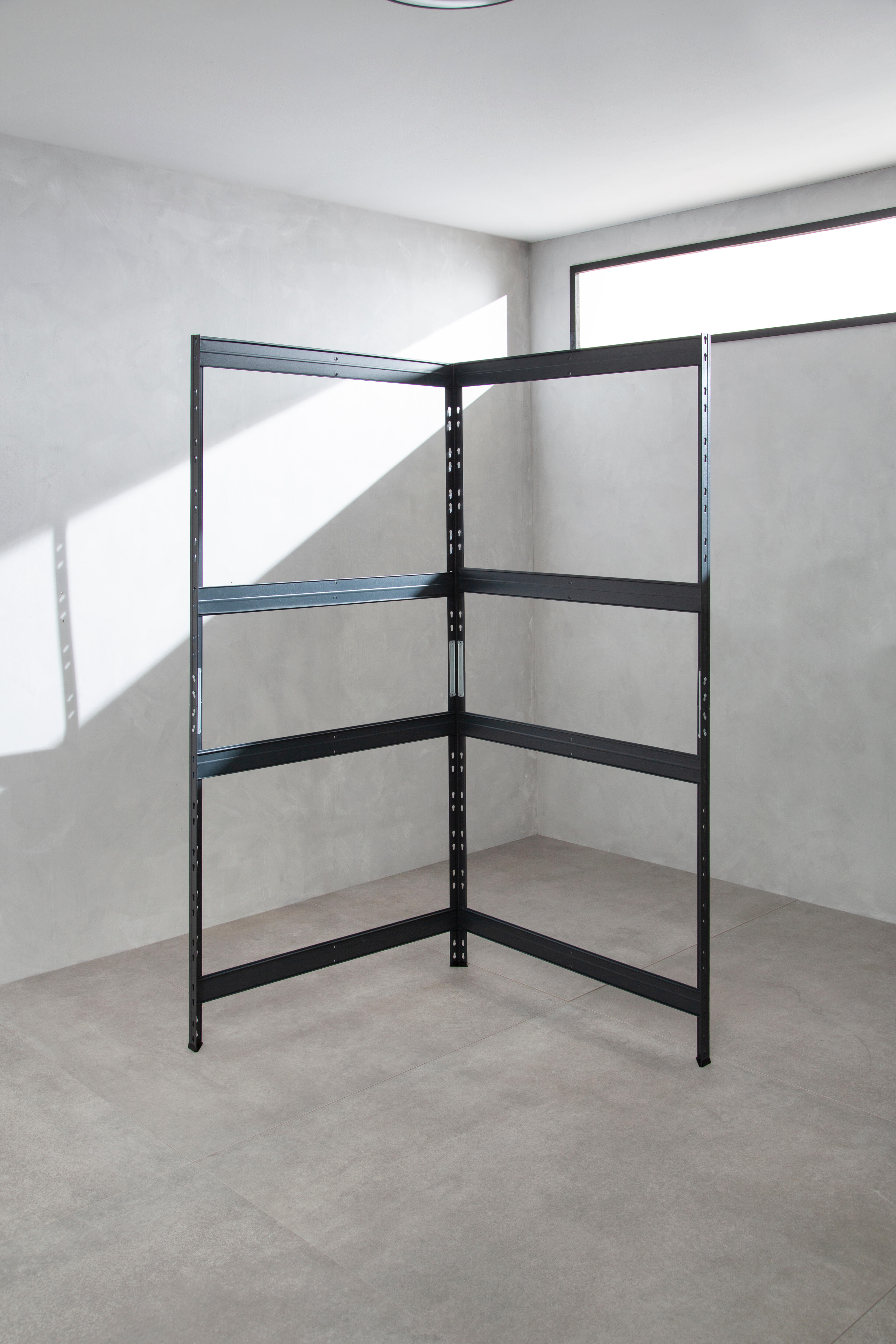 Estante metálica de canto 4 prateleiras madeira 180x90x45 cm 250 kg Ar Shelving - 6
