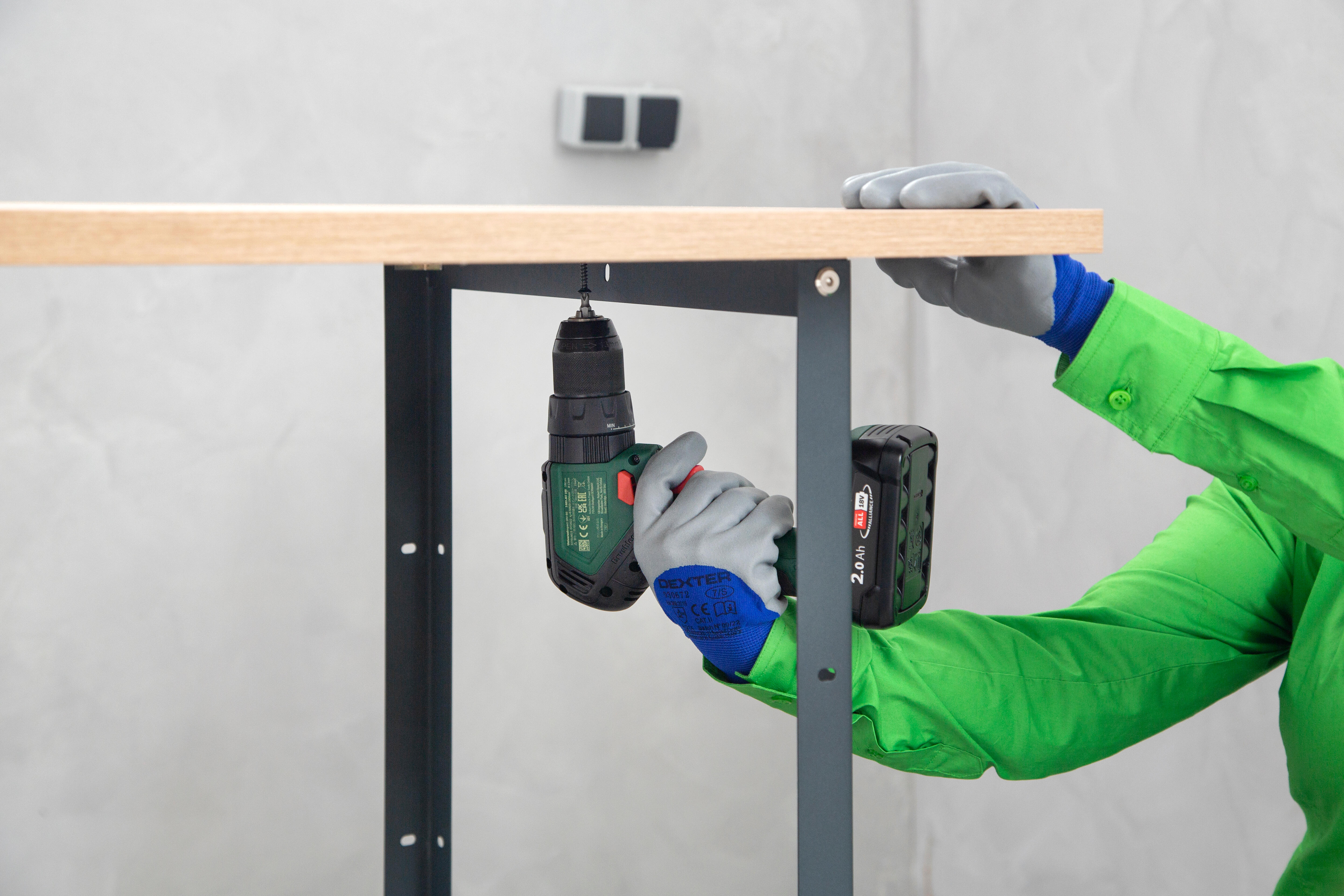 Mesa de carpinteiro 120x60x85 cm 70 kg preto Ar Shelving - 6