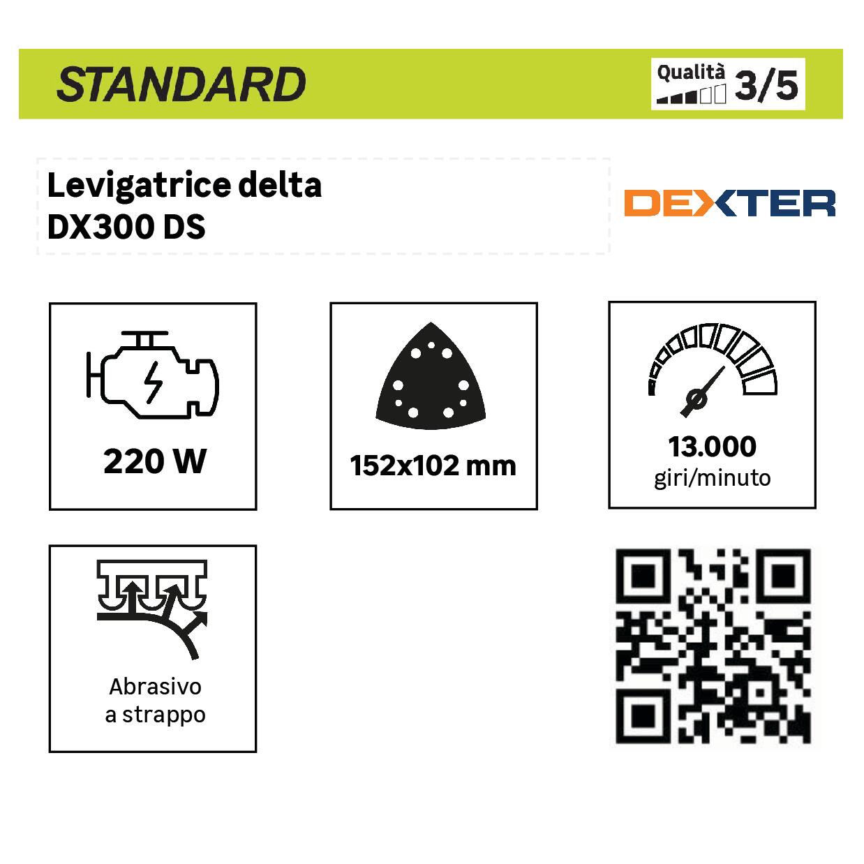 Levigatrice multifunzione DEXTER 82274723 220.0 W - 4