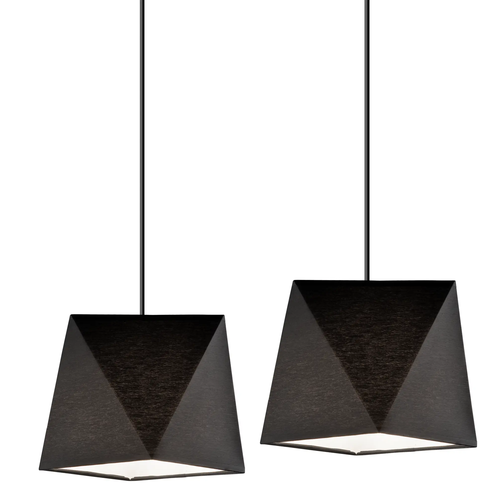 Lampa wisząca Carla czarna 2 x E27 Lamkur - 6