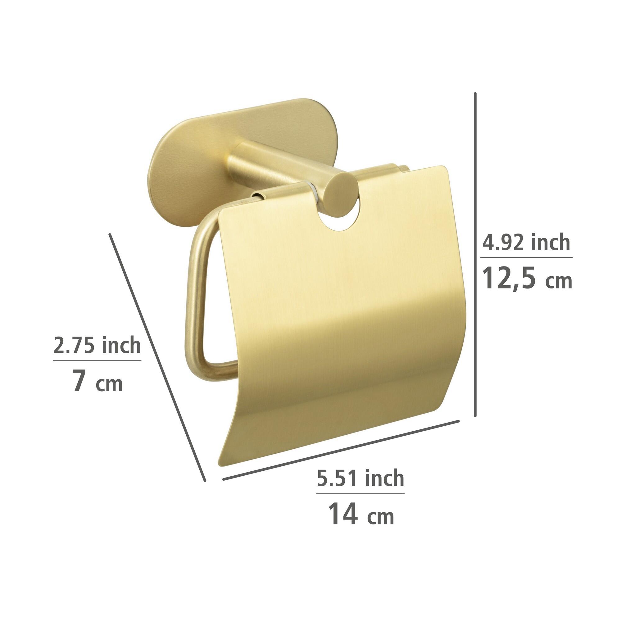 Porta-rolos turbo com tampa dourado mate Orea - 7