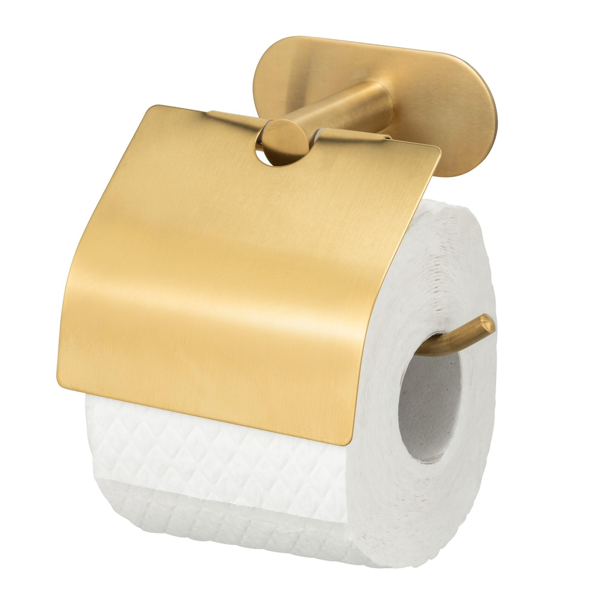 Porta-rolos turbo com tampa dourado mate Orea - 10