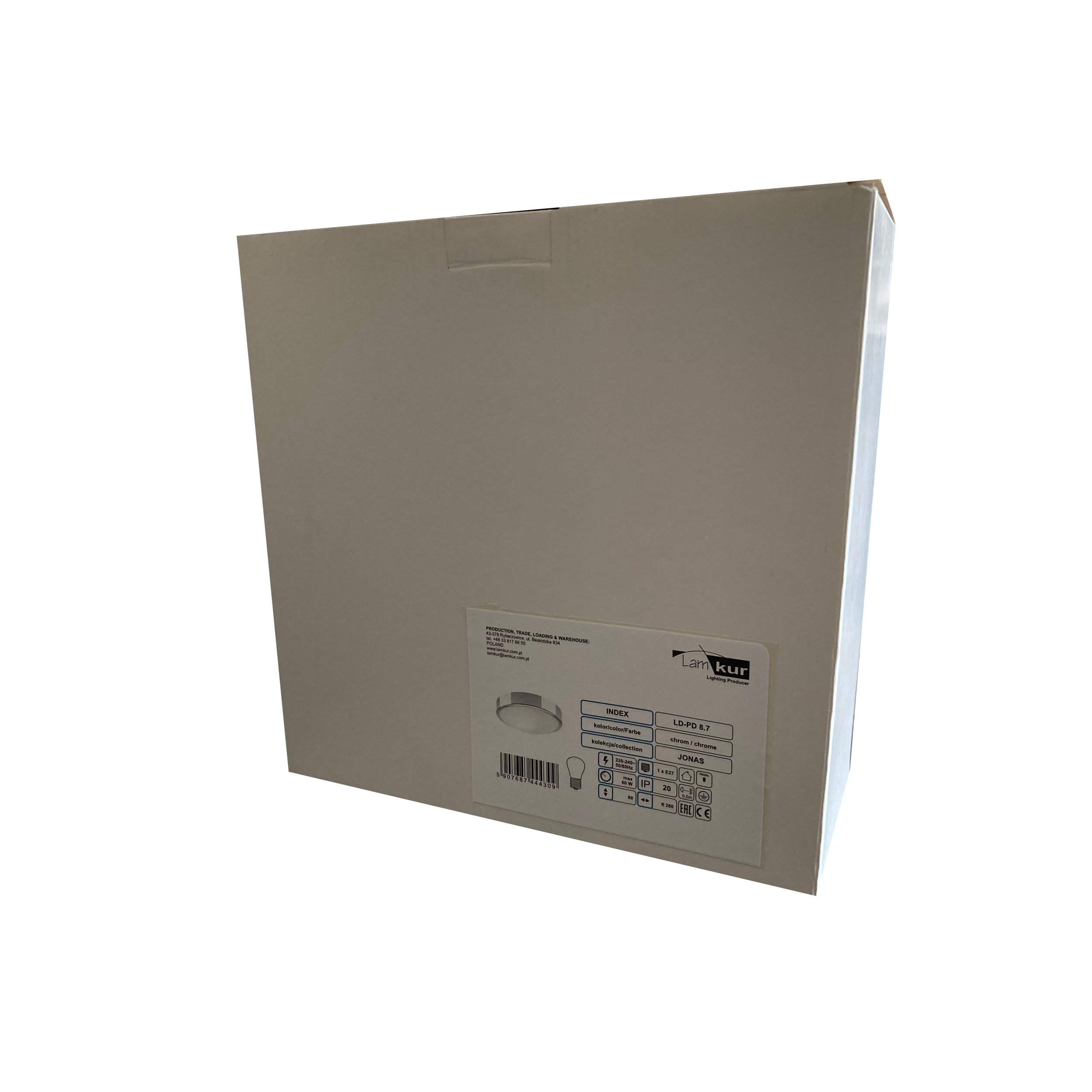 Plafon Jonas chrom E27 szer. 26 cm Lamkur - 7