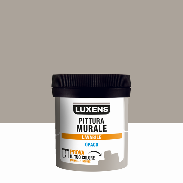 Tester vernice murale per parete e soffitto lavabile LUXENS Marrone Moon 4 opaco a base acqua 0.075 L
