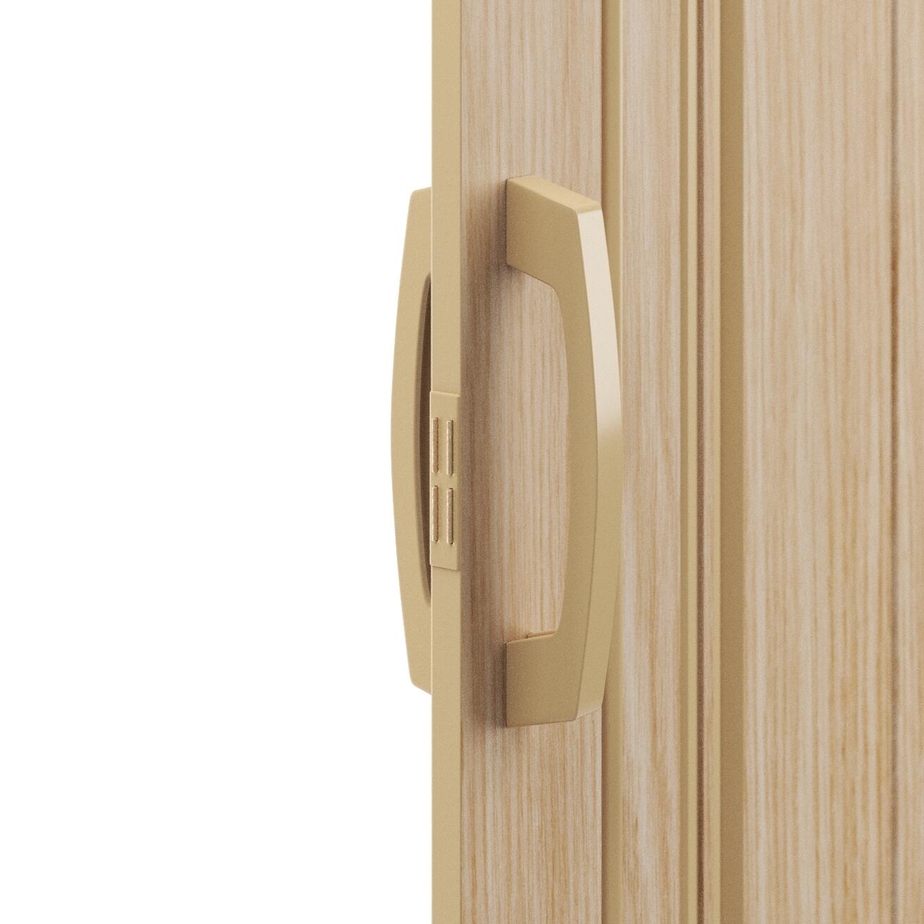 Porte accordéon Pia pvc chêne, H.205 x l.85 cm, Artens - 6