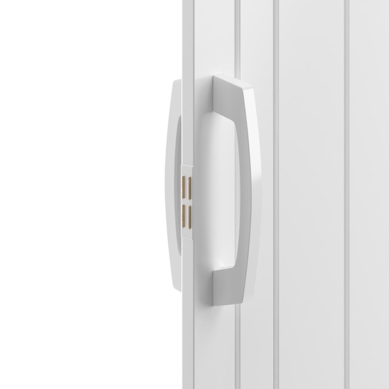 Porte accordéon Pia pvc blanc, H.205 x l.85 cm, Artens - 6