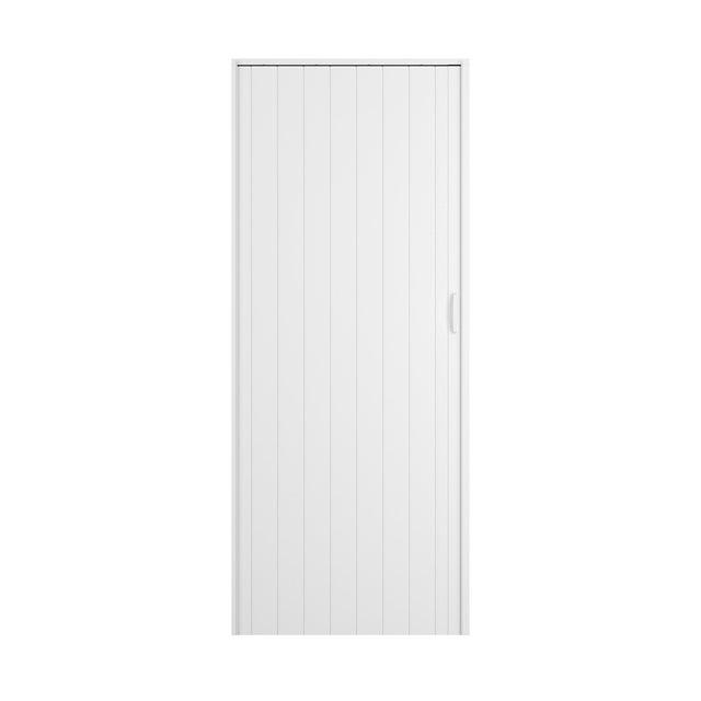 Porta de fole em PVC Artens 85x205 cm branco mate Primeiro Preço
