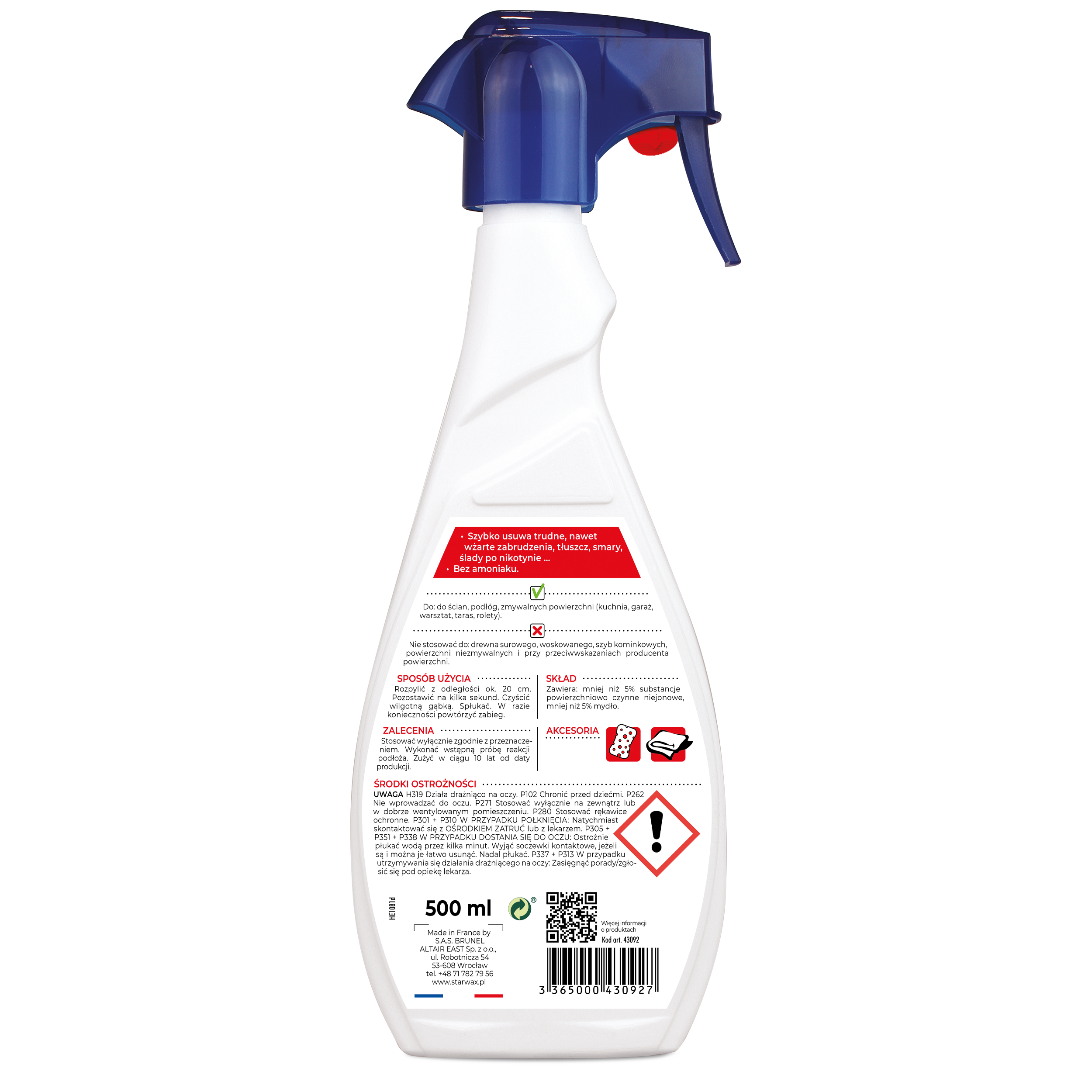 Płyn do mycia REMONT 0.5 l profesjonalny STARWAX - 2