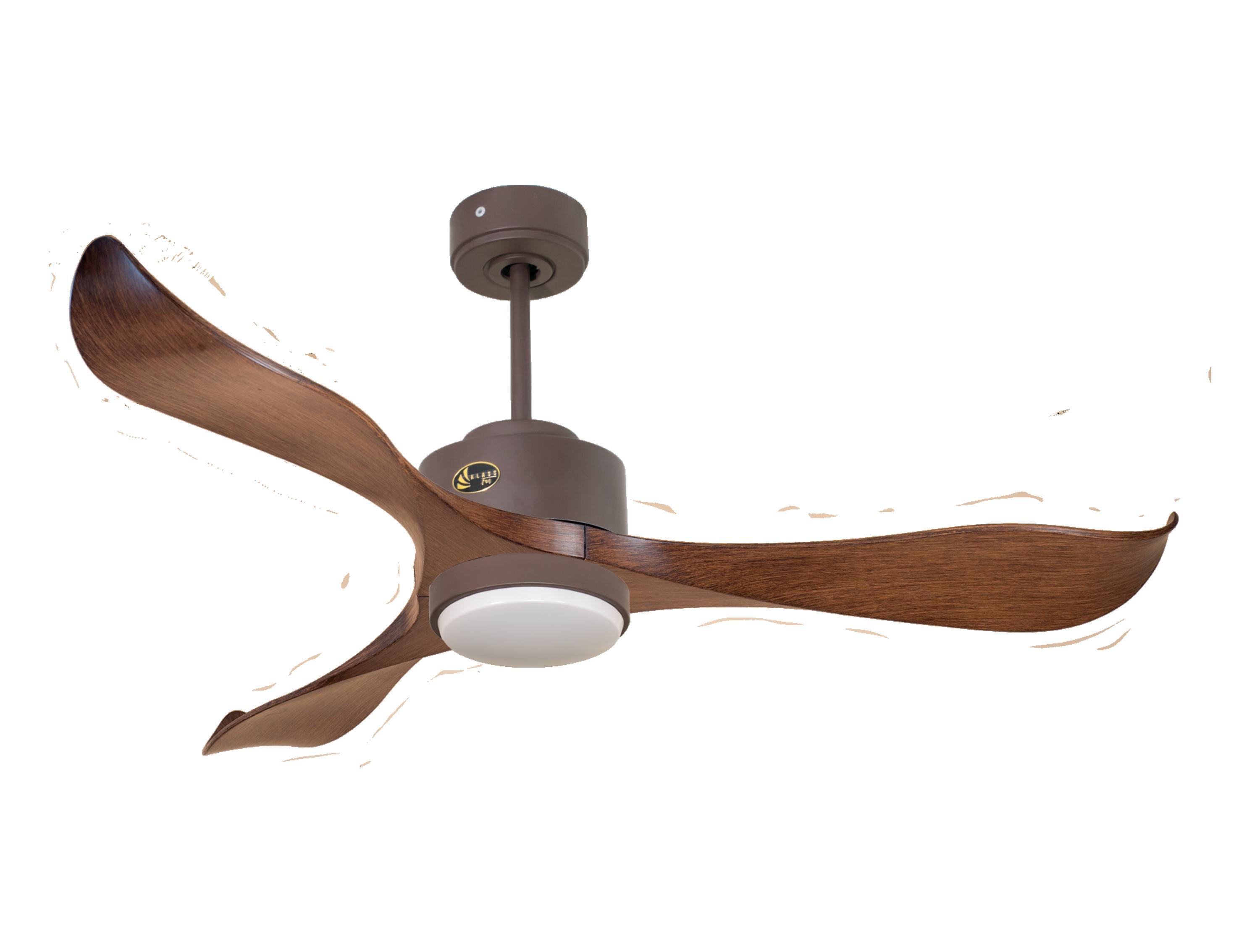 Ventilador de techo con luz motor dc canada d132 03 14 14 klassfan marrón 132 cm