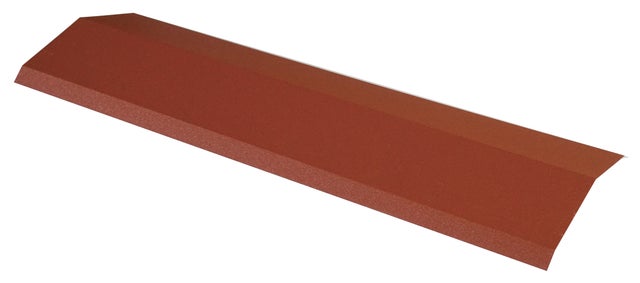 Cumbrera de acero laca rojo para tejados