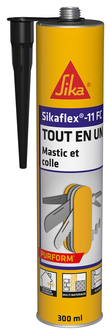Mastic multi-usages 11FC noir Sikaflex - SIKA