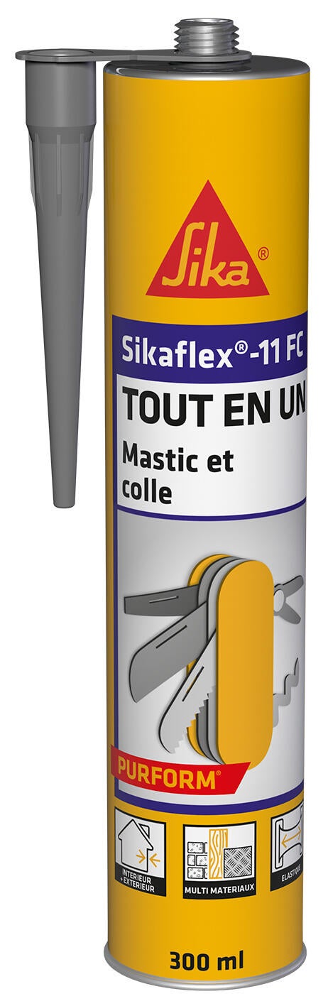 Mastic multi-usages 11FC gris Sikaflex - SIKA