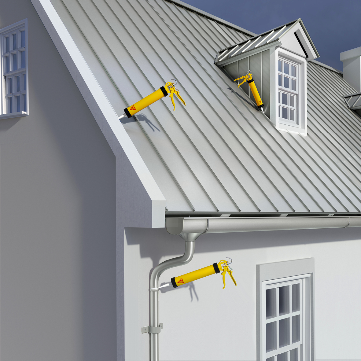 Mastic colle couverture SIKASEAL 189 gris SIKA 310 ml - 2