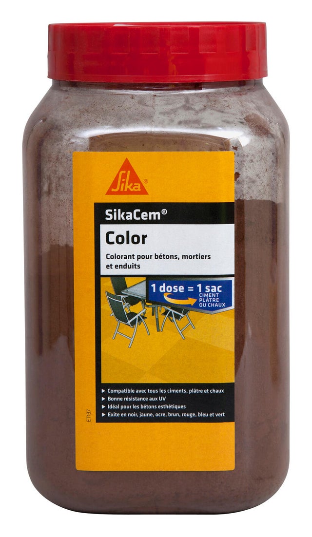 Colorant pour mortier et béton SIKA Sikacim color brun / marron 1.9 l