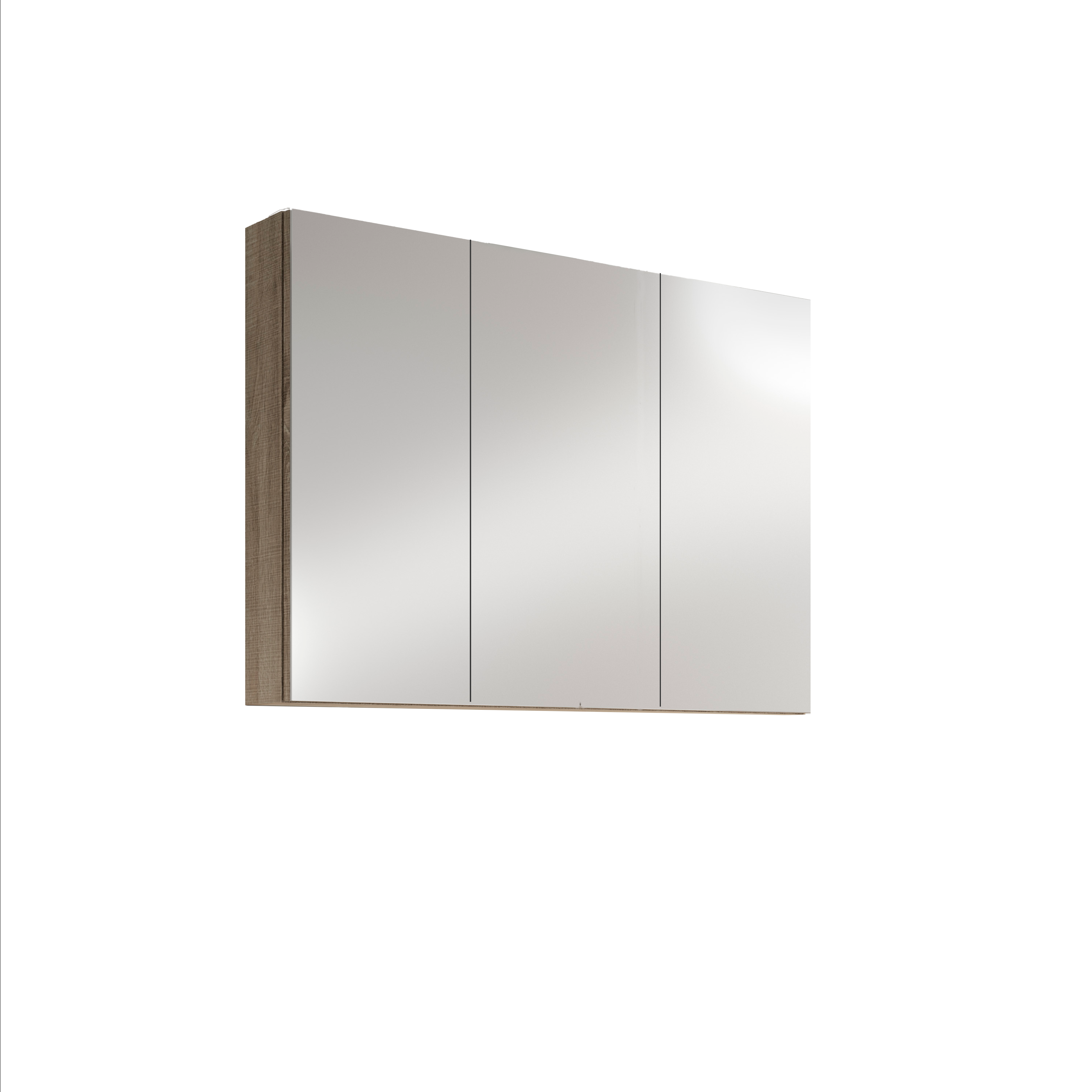 Espejo camerino 100 cm 3 puertas roble