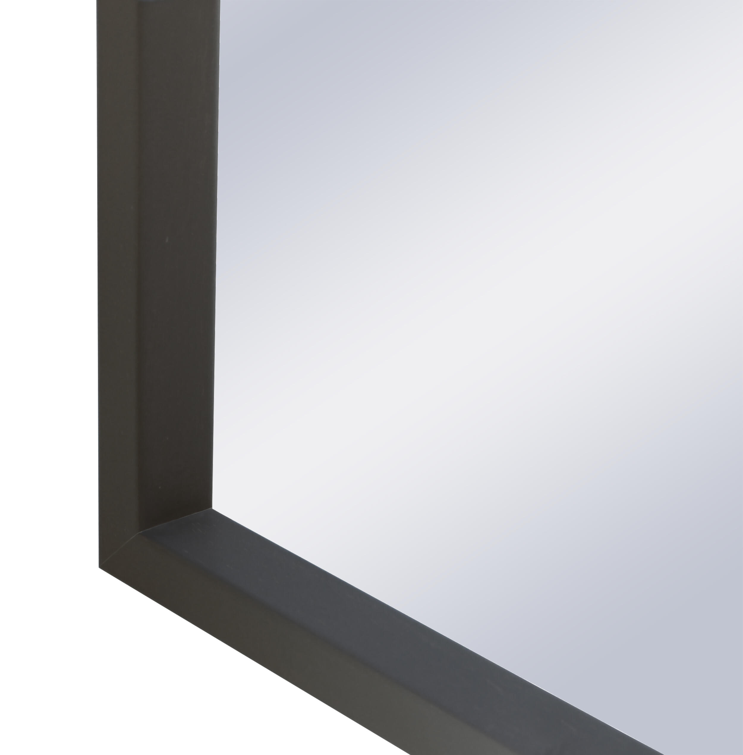 Espejo enmarcado de pared o suelo rectangular Nordic madera negro mate  de 74 x 174 cm - 5