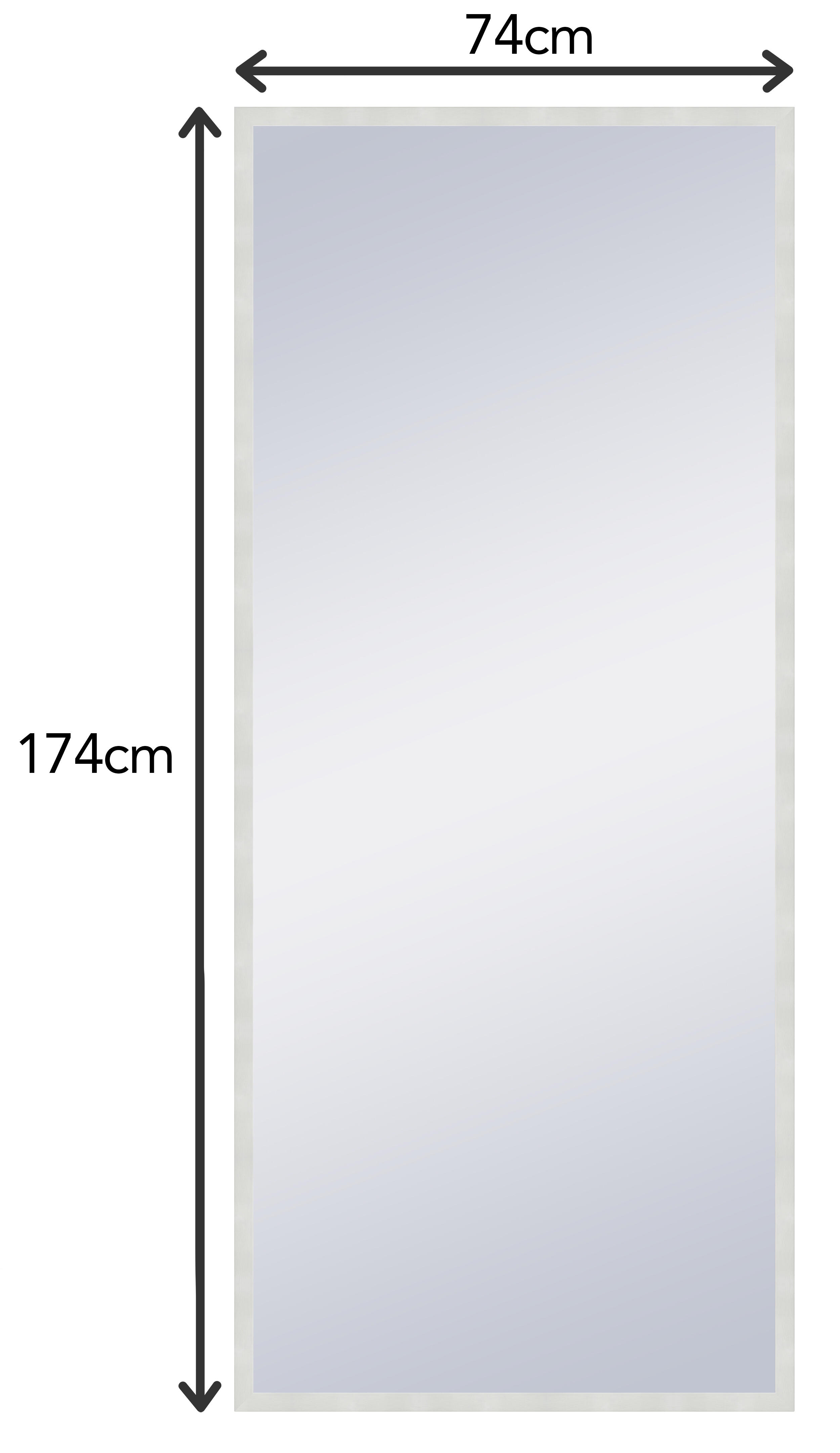 Espejo enmarcado con pie (suelo) rectangular Nordic madera blanco mate  de 74x174 cm - 3