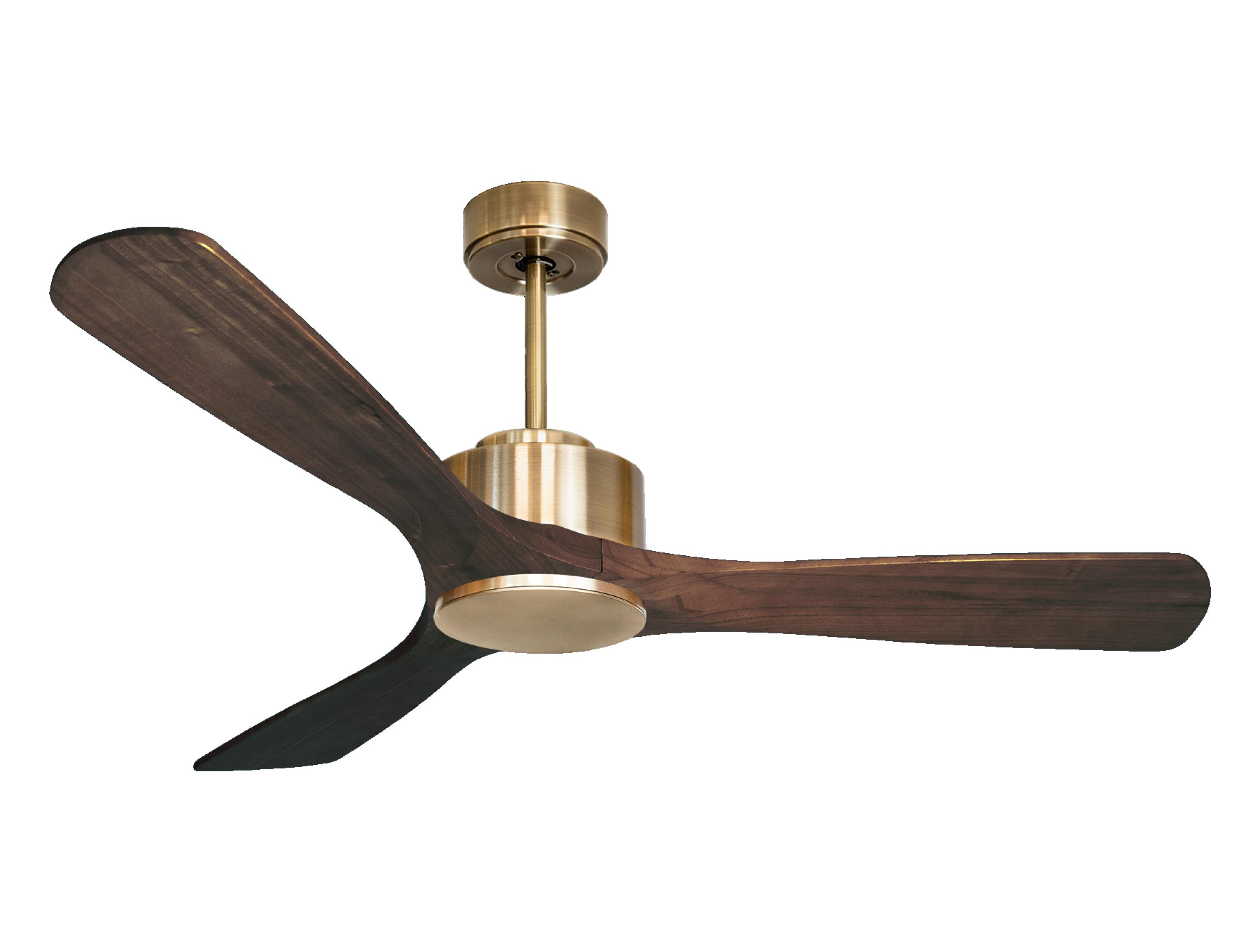 Ventilador de techo sin luz motor dc zafiro klassfan marrón 132 cm
