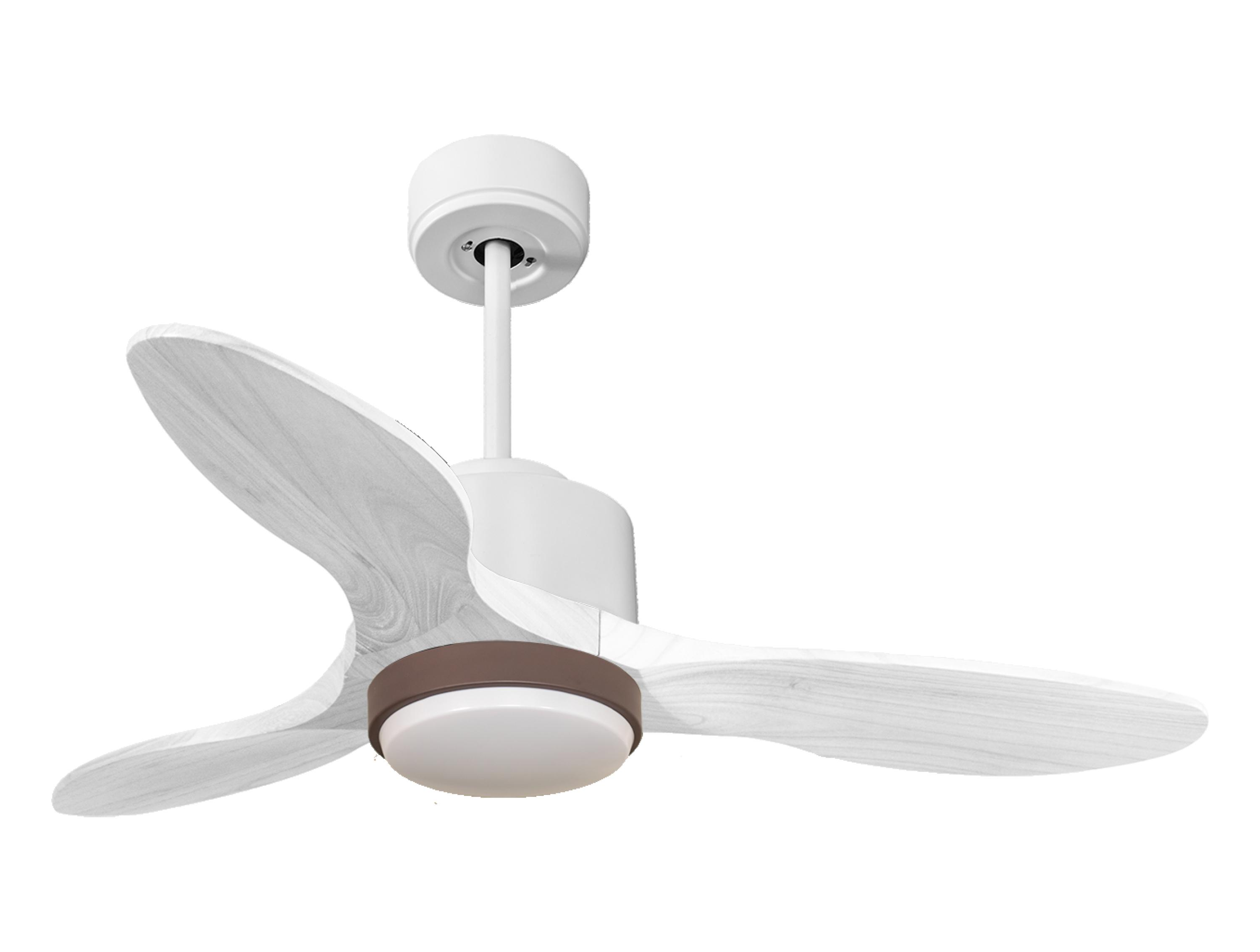 Ventilador de techo con luz motor dc lima d106 02 12 14 klassfan blanco 106 cm