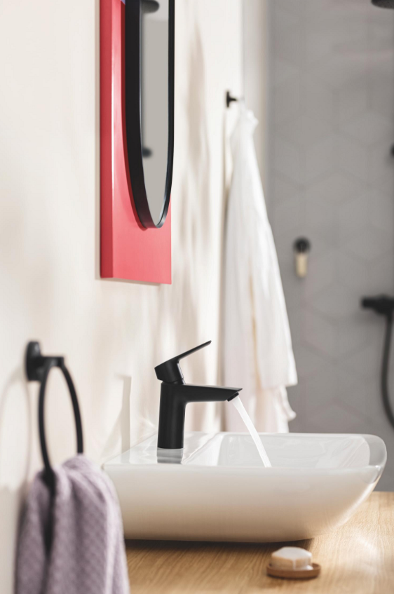 Mitigeur de lavabo noir mat,GROHE, Start V3 matt black S - QuickFix - 7