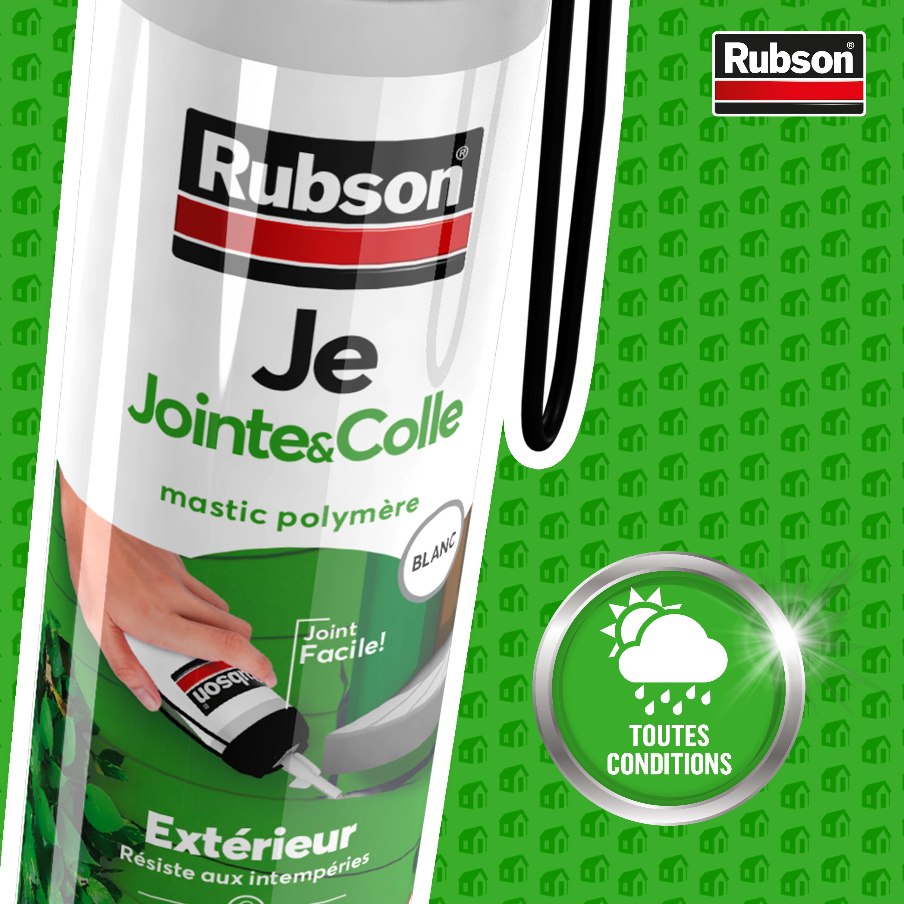 Mastic d'étanchéité Je jointe et colle RUBSON blanc 100ml - 2