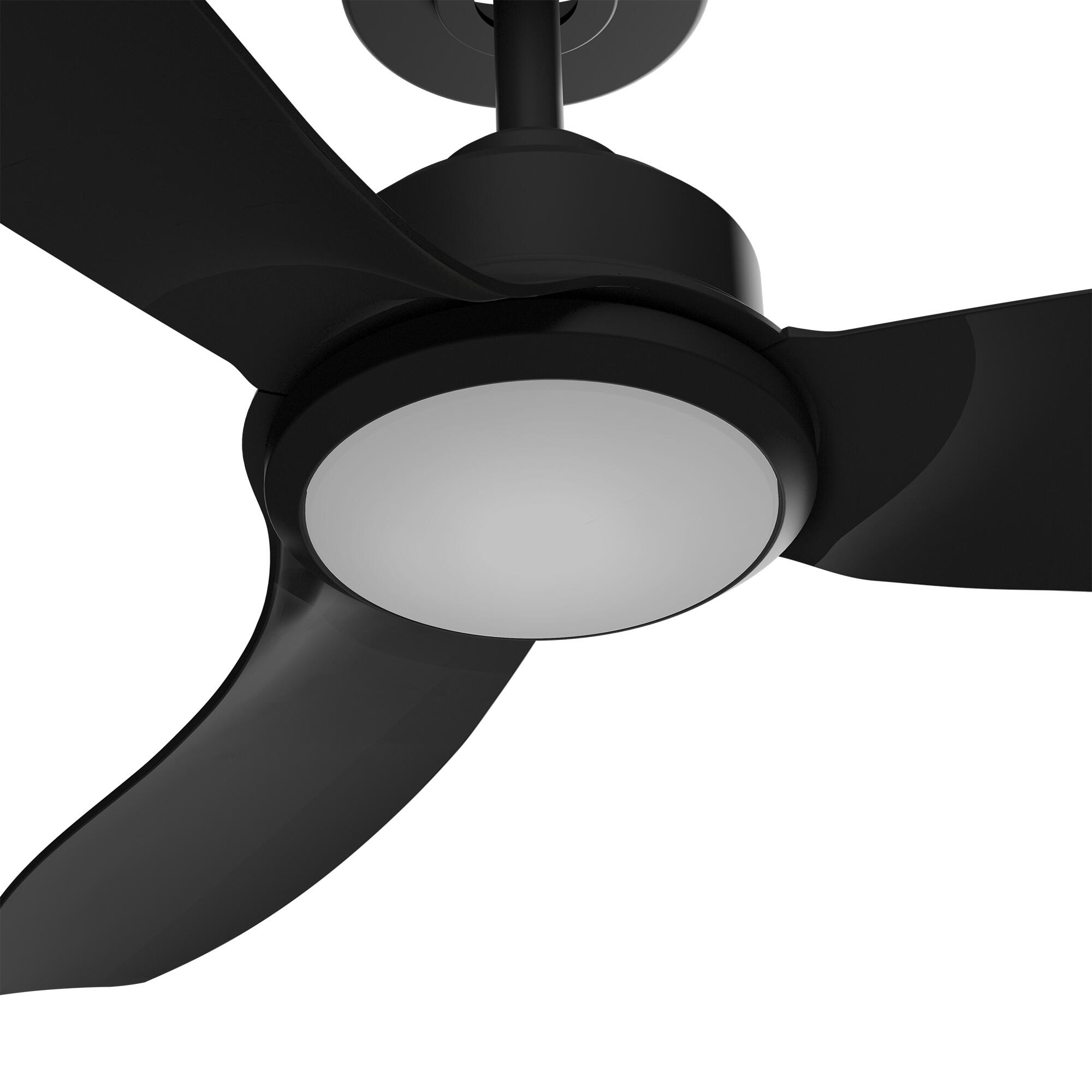 Ventilador de techo con luz silencioso DC Arte Confort Adriana negro 122 cm - 11