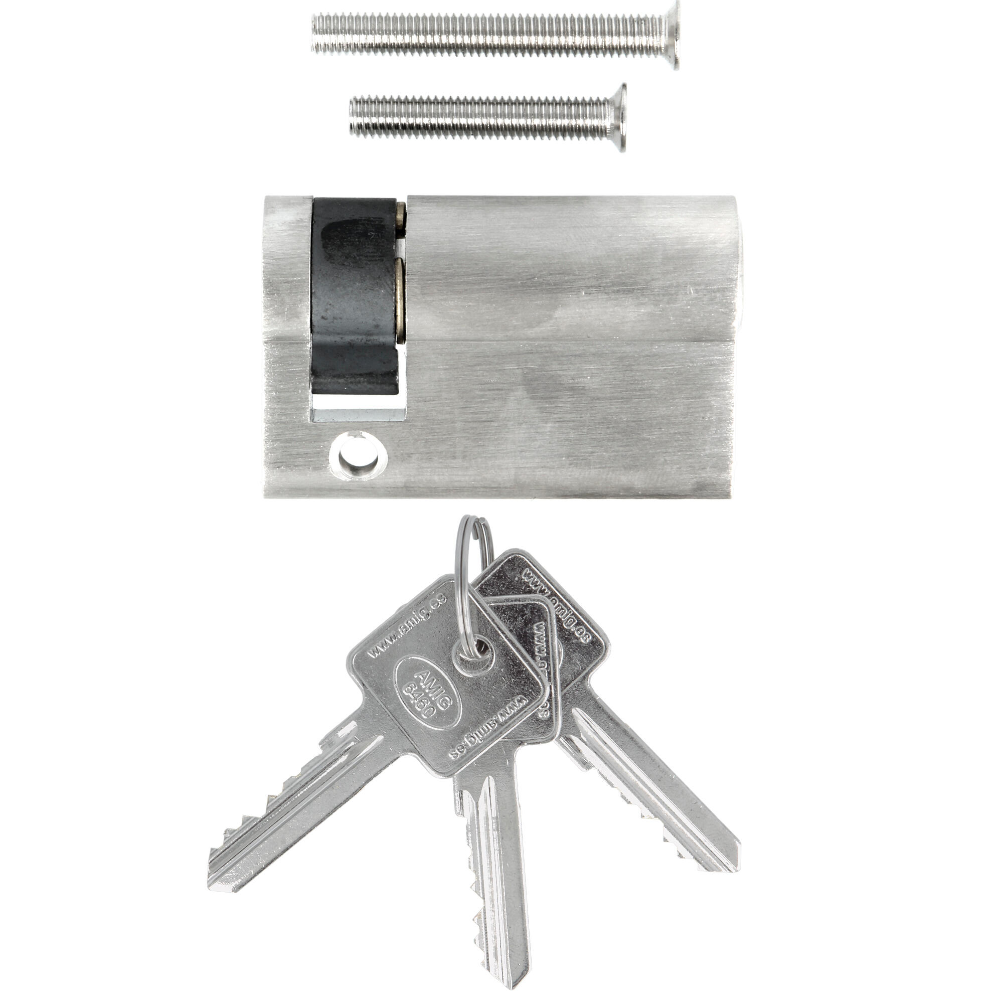 Bombin para cerradura de 35 + 10 mm amig cromado