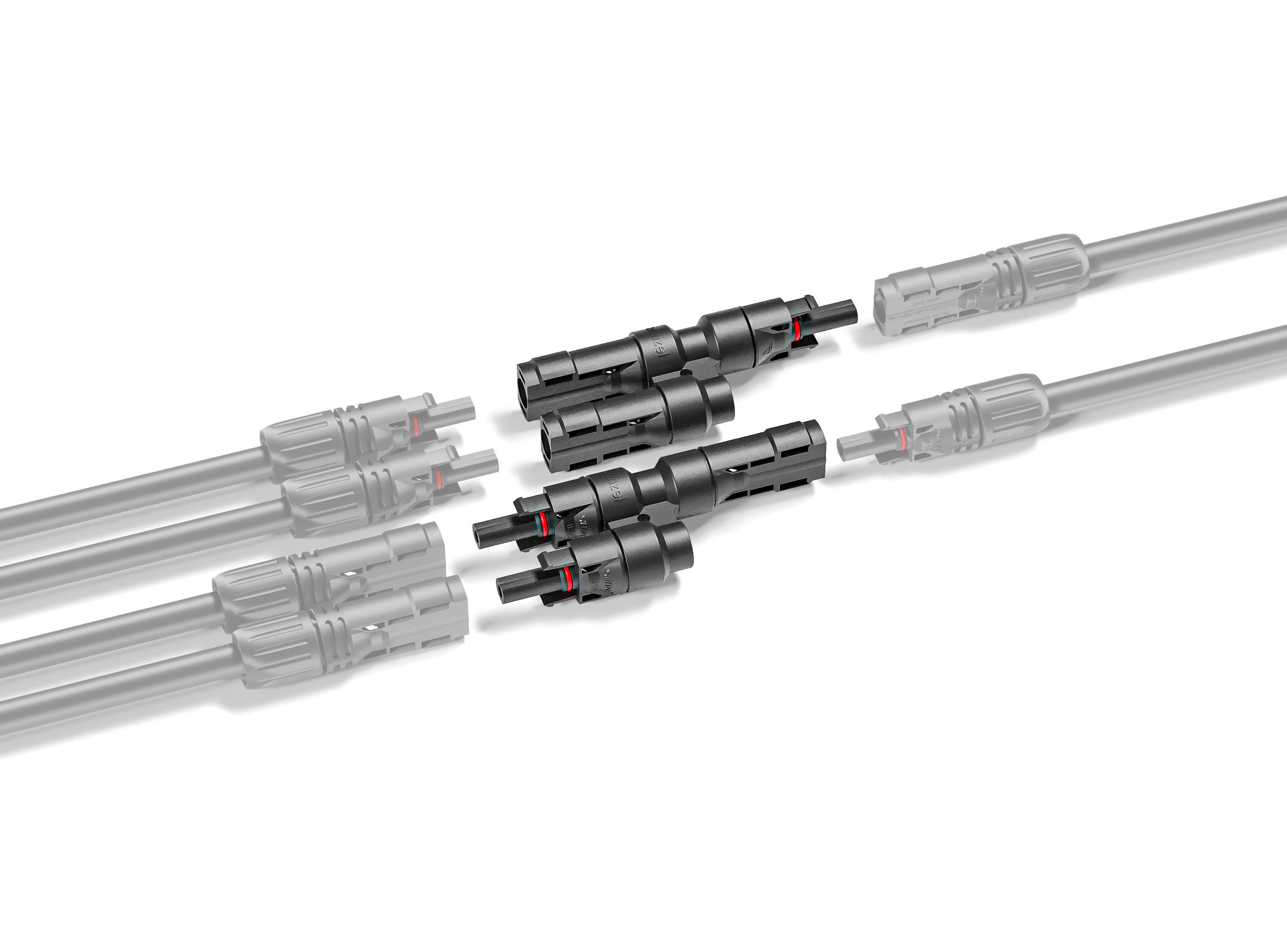 Conjunto Conector Solar Duplos XUNKLIK-4-Y-XUNZEL M/F 60A - 2