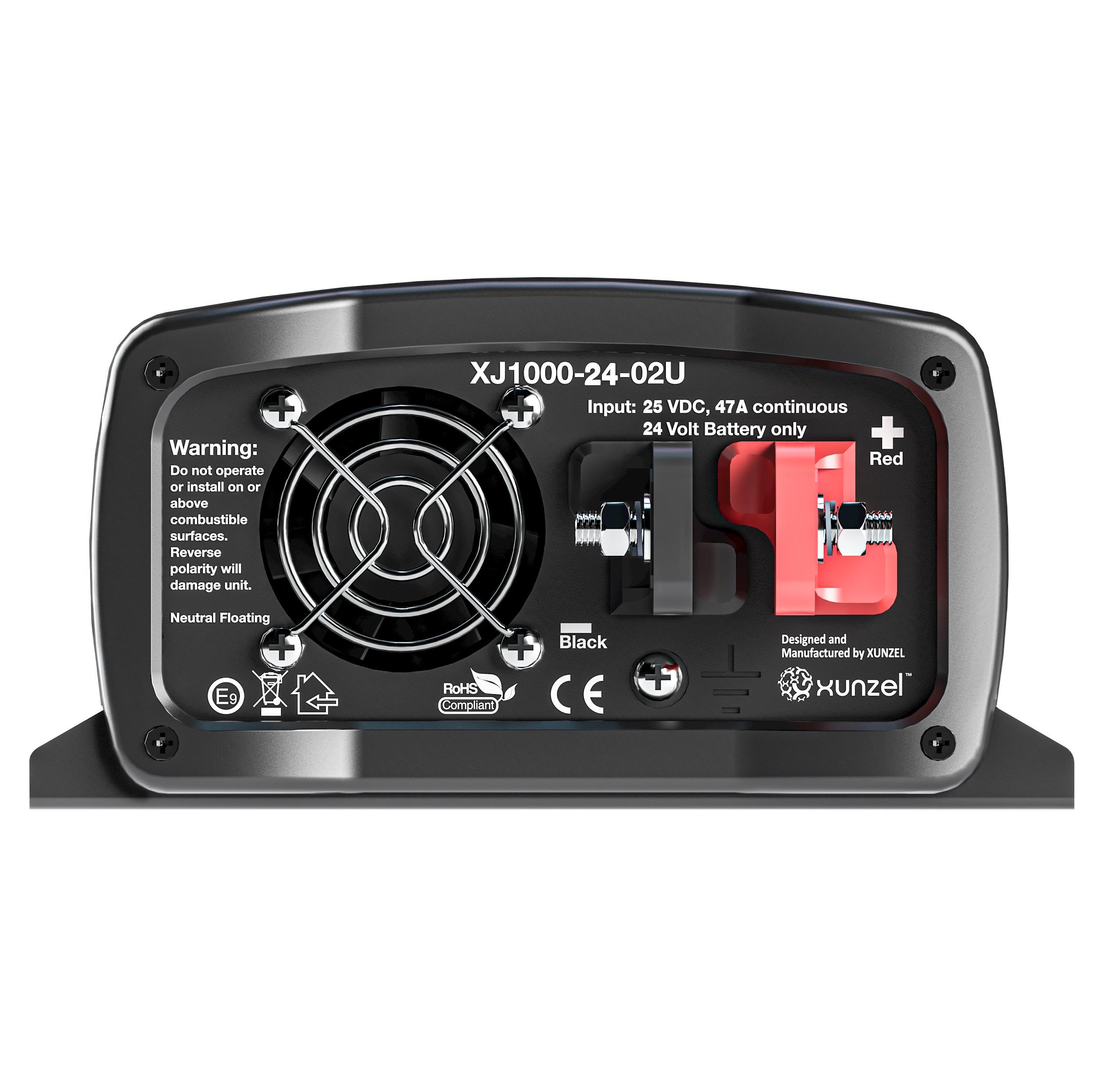 Inversor de Onda Senoidal Pura Avançado XJ-XUNZEL-1000W-24V cabos incluídos - 5