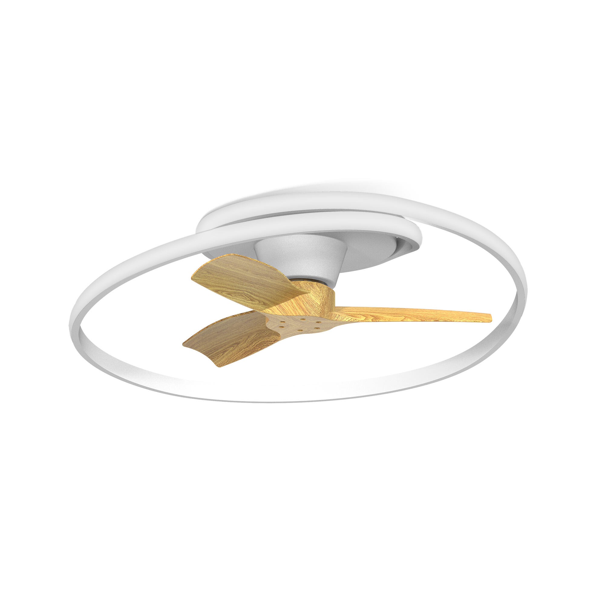Ventilateur de plafond LED silencieux, Ocean, 78 cm, MANTRA, blanc et hêtre - 4
