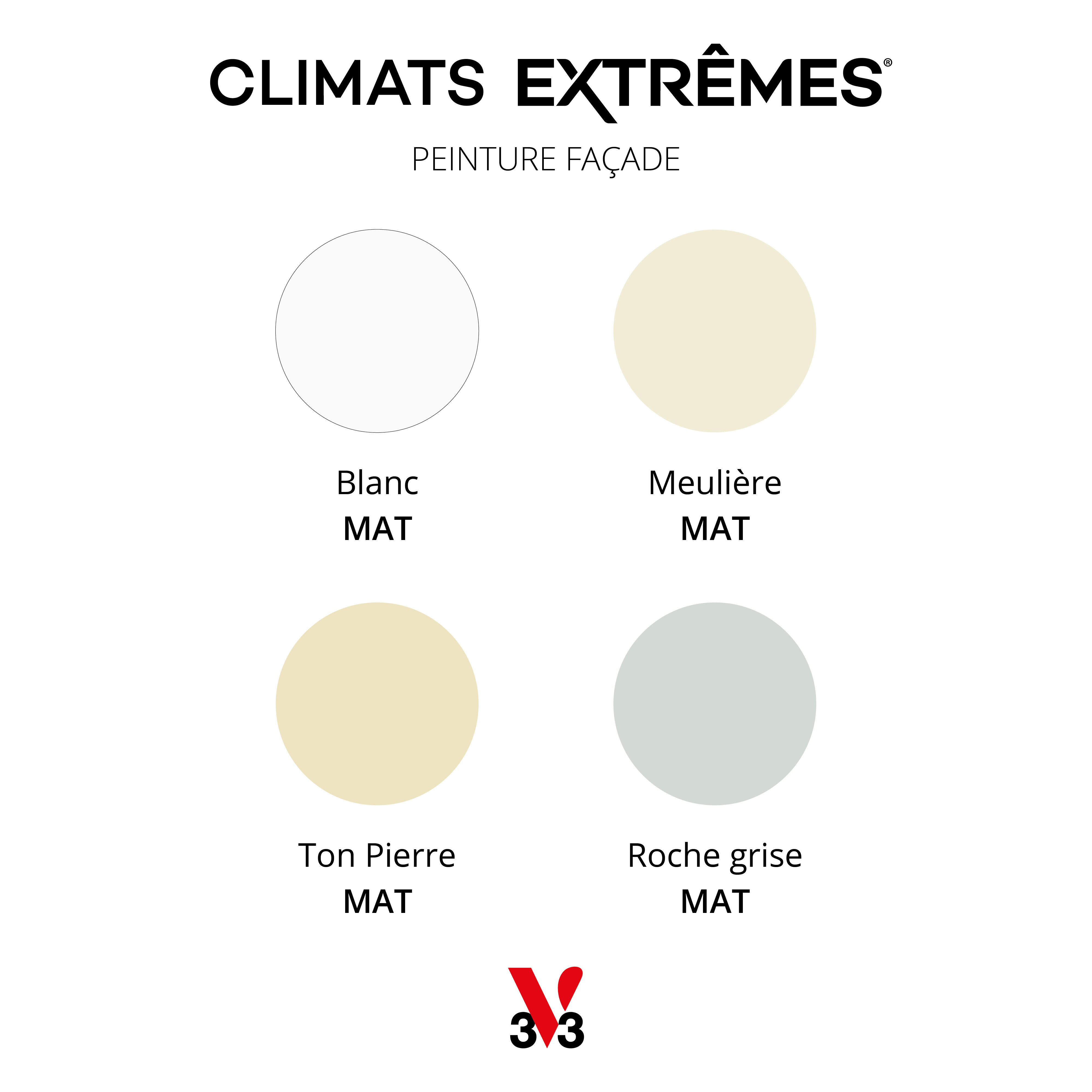 Peinture extérieure façade Climats extrêmes® V33 blanc mat 10l - 3