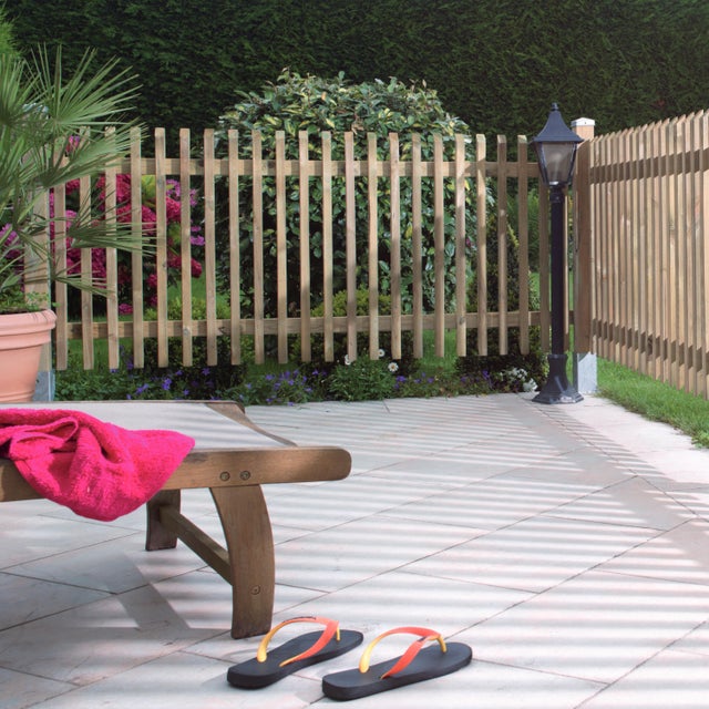 Clôture jardin bois Pika, CERLAND, H.80 x l.180 cm, naturel