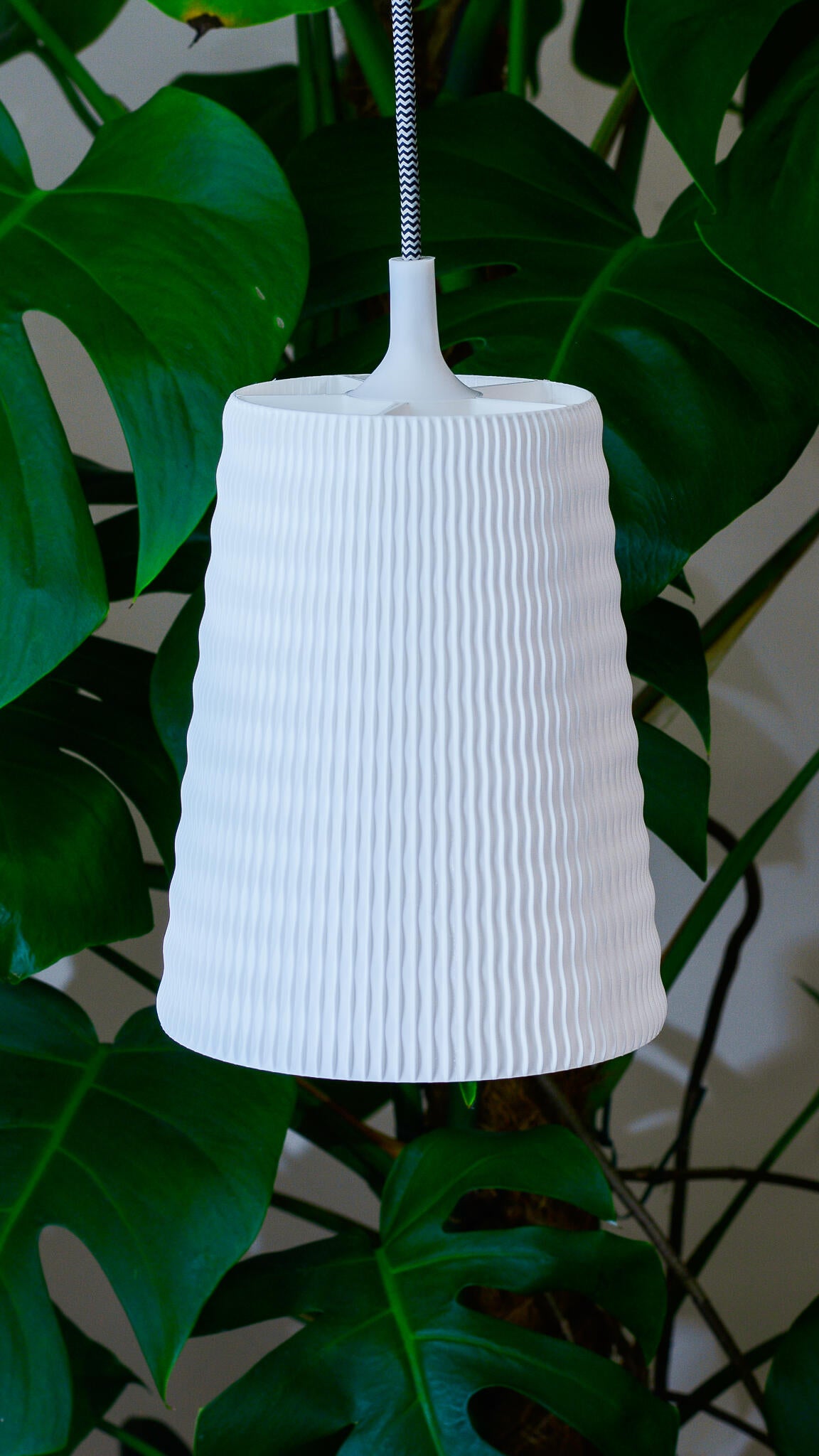Abat-jour Simone Medium, Diam.15.5 cm acide polylactique (pla), blanc - 2