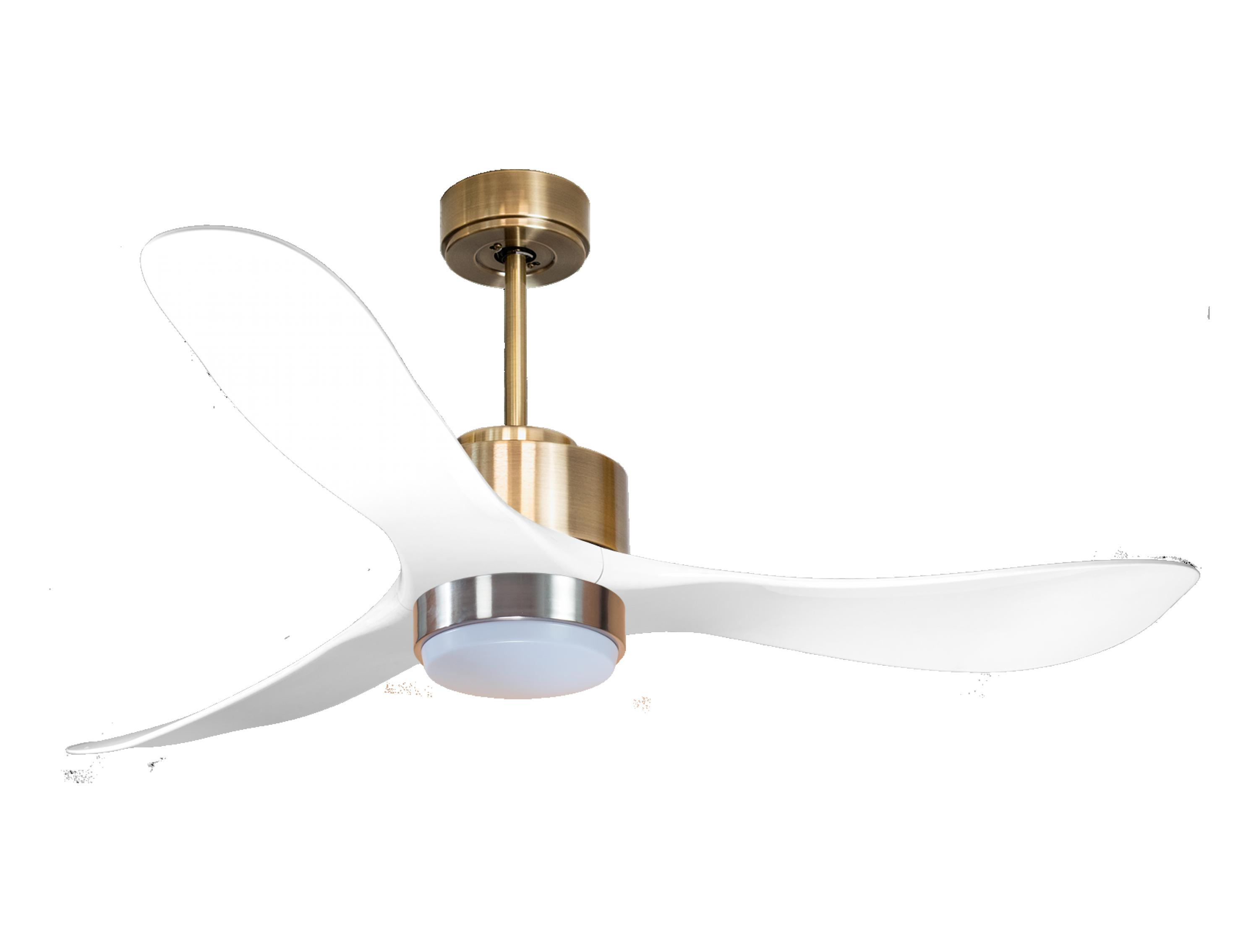 Ventilador de techo con luz motor dc cora d132 02 15 17 purline plata 132 cm