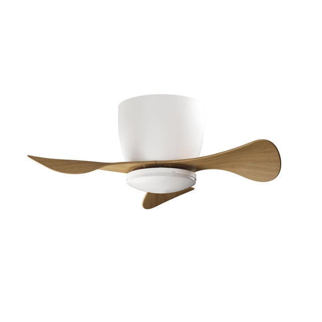 Ventilador de techo con luz silencioso DC 27W con mando ø55.9 cm Eli ARTE CONFORT blanco luz CCT 3 aspas| 6 velocidades| modo verano/invierno| brisa| temporizador| recomendado para <13m²