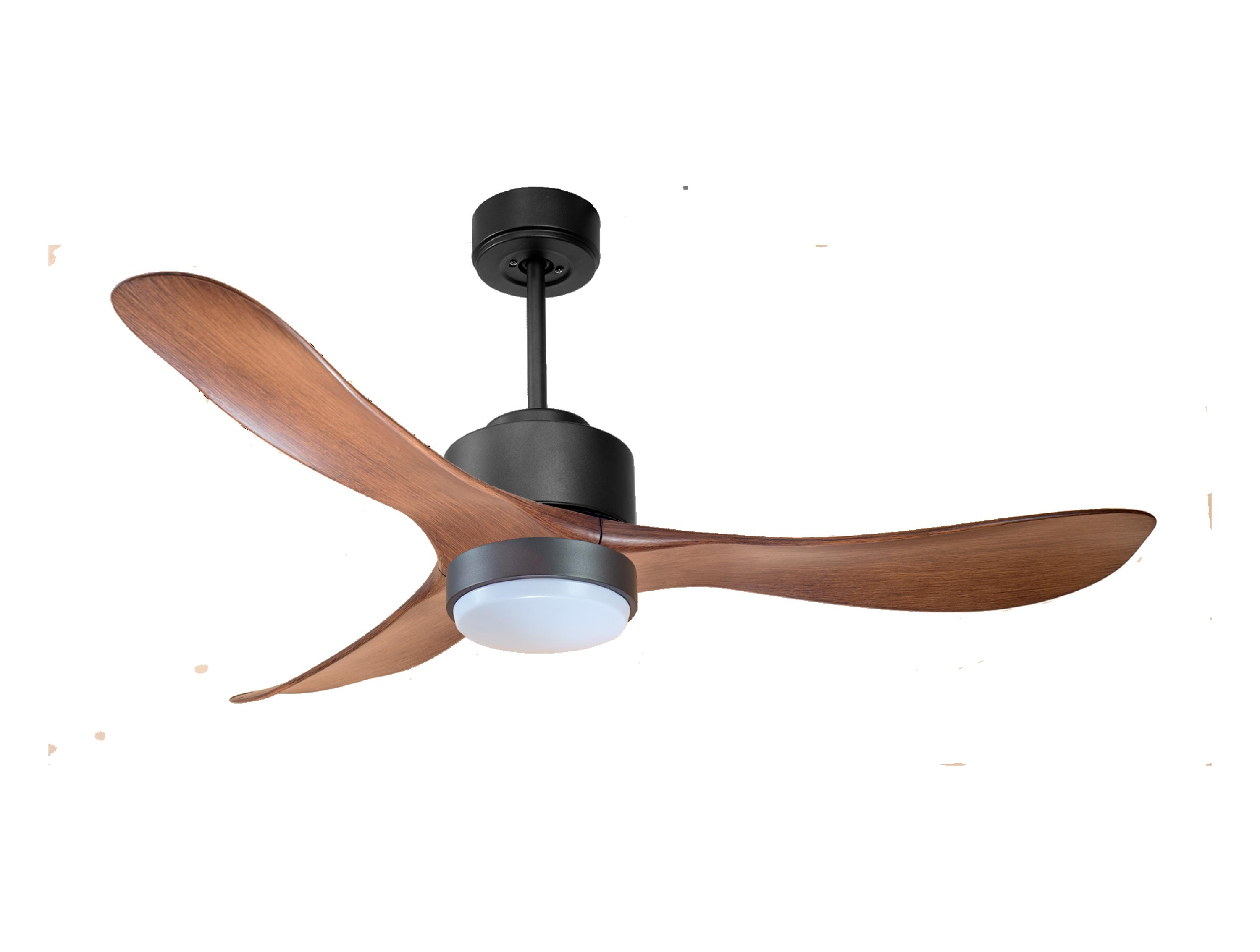 Ventilador de techo con luz motor dc cora d132 03 11 11 purline negro 132 cm
