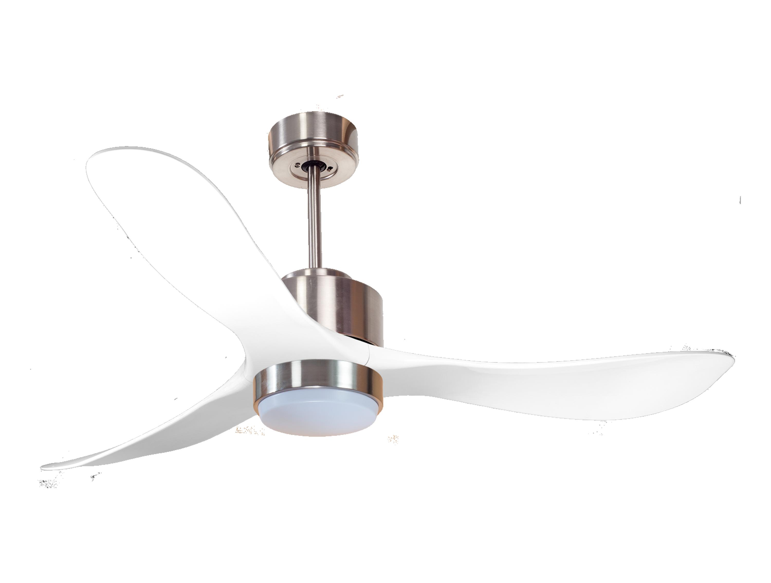 Ventilador de techo con luz motor dc cora d132 02 17 17 purline plata 132 cm