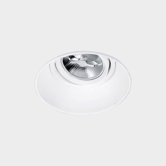 Downlight blanco redondo pintado compatible con bombilla GU10 LEDS C4 Dome IP23 - Foco para techos