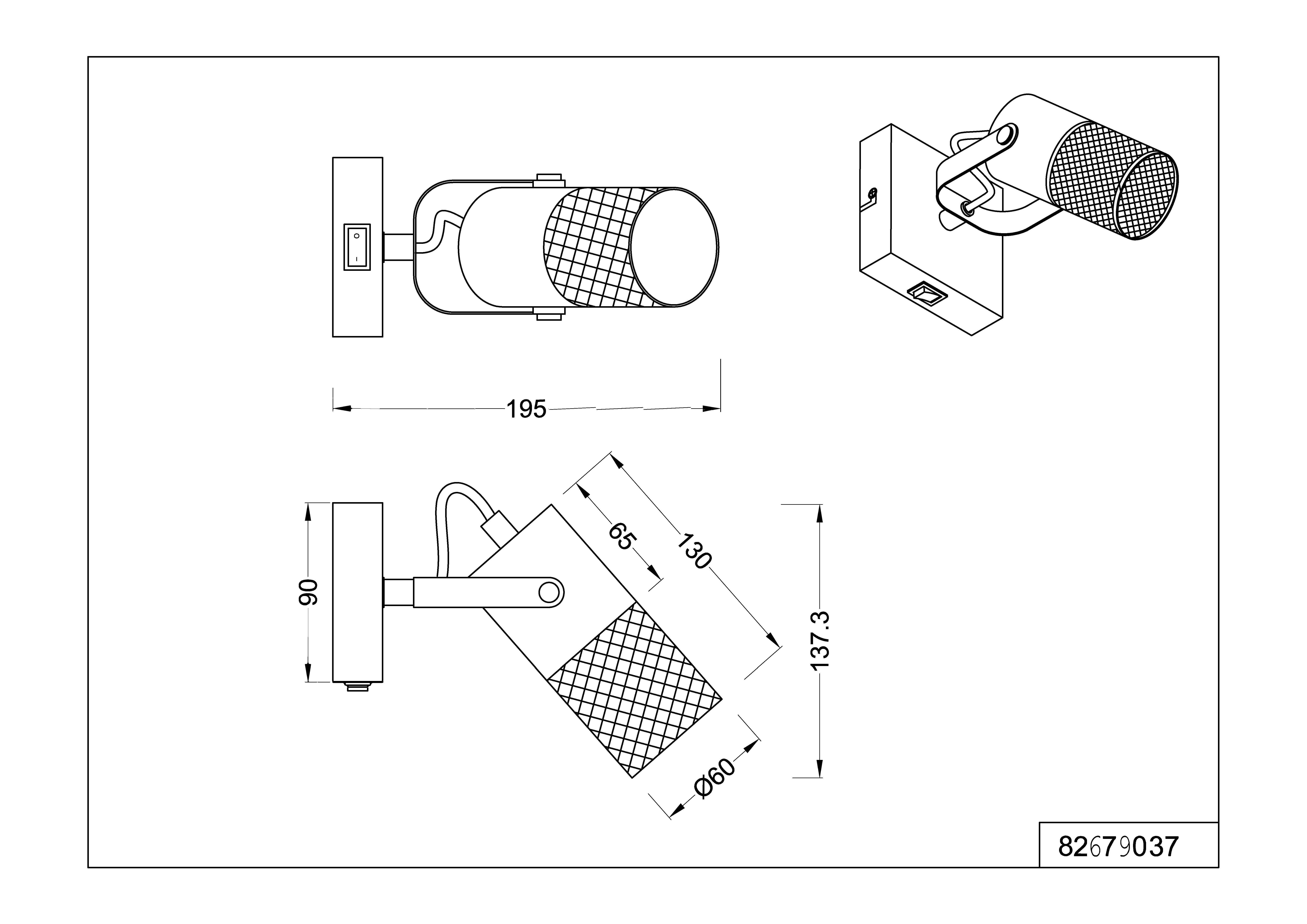 Candeeiro de teto TOSH E27 1 luz madeira/metal - 3